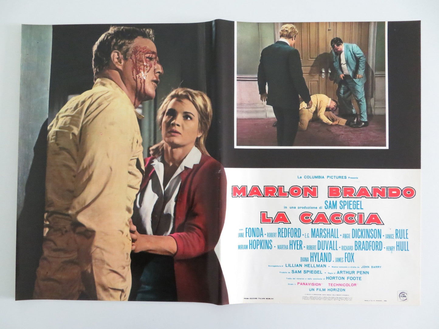 THE CHASE - H ITALIAN FOTOBUSTA POSTER MARLON BRANDO JANE FONDA REDFORD R1970S Rendezvous Cinema Movie posters