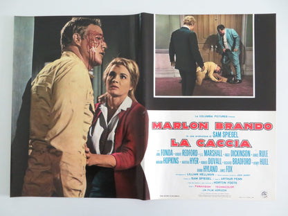 THE CHASE - H ITALIAN FOTOBUSTA POSTER MARLON BRANDO JANE FONDA REDFORD R1970S Rendezvous Cinema Movie posters