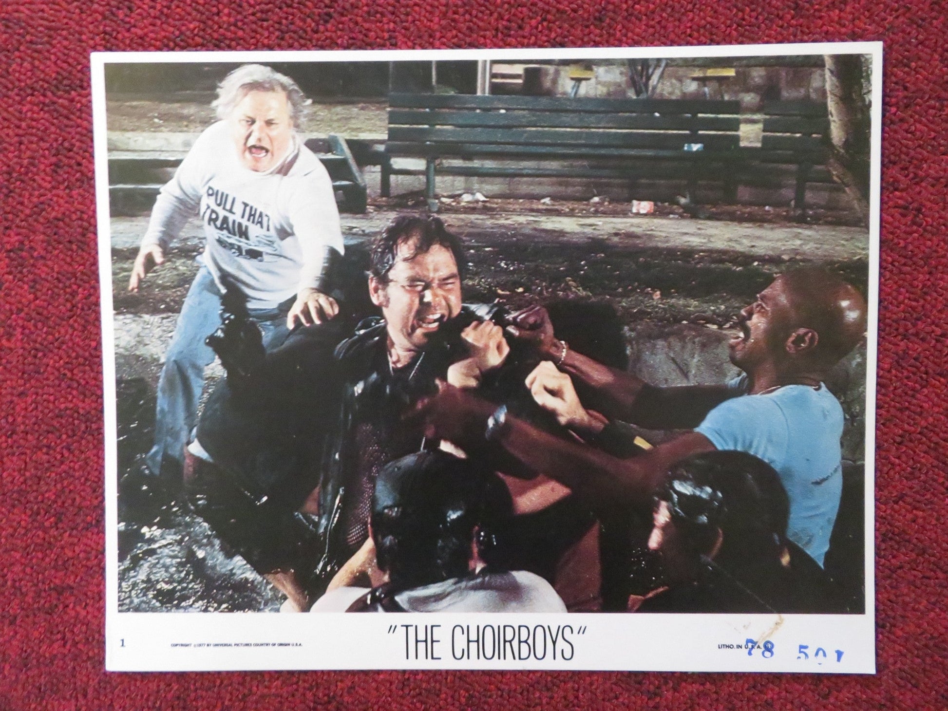 THE CHOIRBOYS - 1 LOBBY CARD CHARLES DURNING PERRY KING 1978 Rendezvous Cinema Movie posters