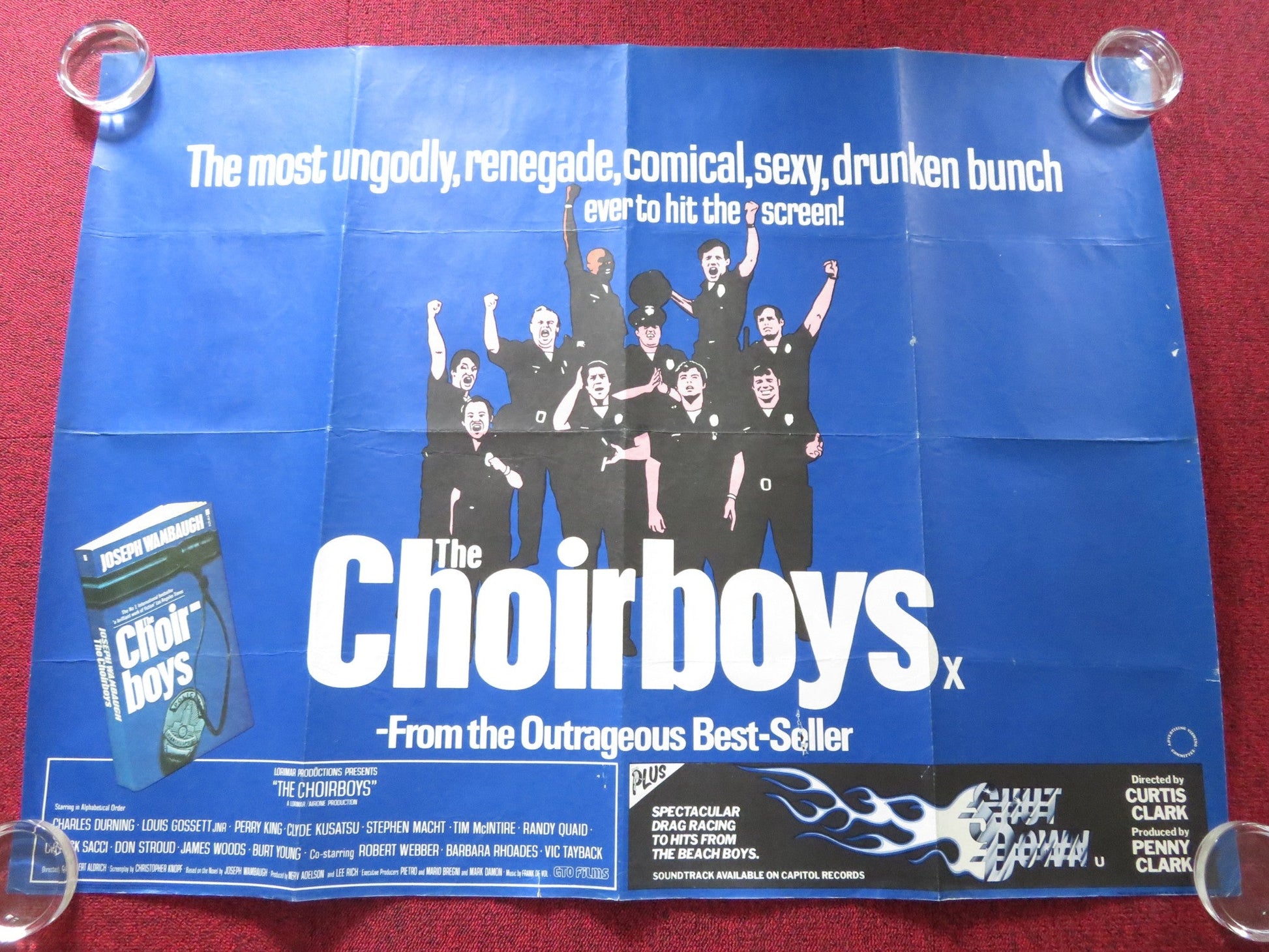 THE CHOIRBOYS UK QUAD ROLLED POSTER CHARLES DUNNING RANDY QUAID 1977 Rendezvous Cinema Movie posters