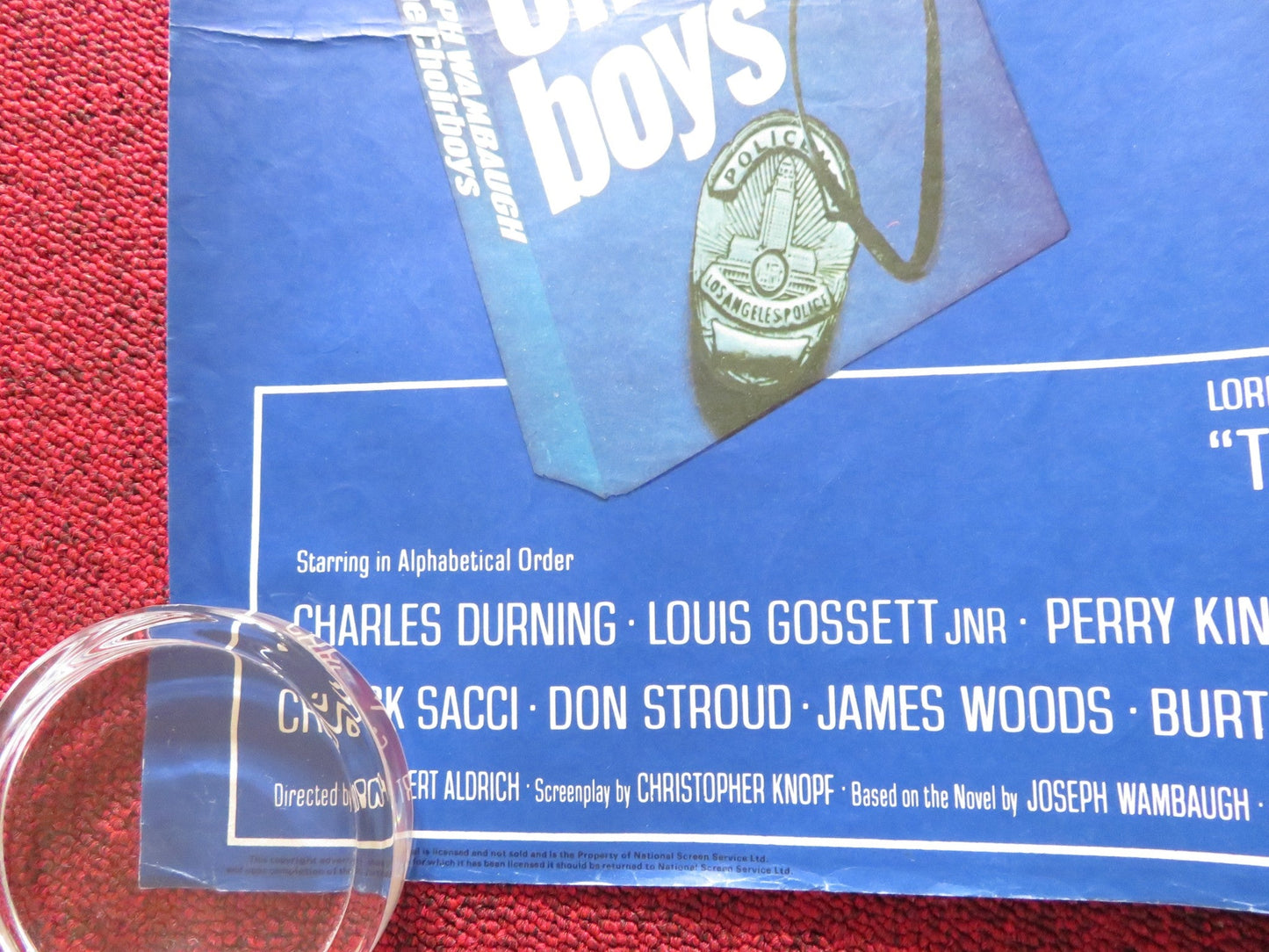 THE CHOIRBOYS UK QUAD ROLLED POSTER CHARLES DUNNING RANDY QUAID 1977 Rendezvous Cinema Movie posters