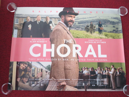 The Choral UK Quad Rolled Poster Taylor Uttley Ralph Fiennes Mark Addy 2025 Movie posters