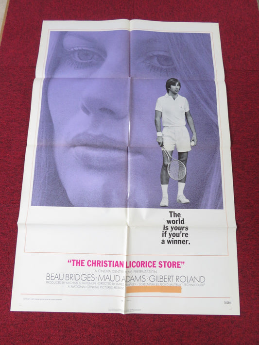 THE CHRISTIAN LICORICE STORE FOLDED US ONE SHEET POSTER BEAU BRIDGES 1971 Rendezvous Cinema Movie posters