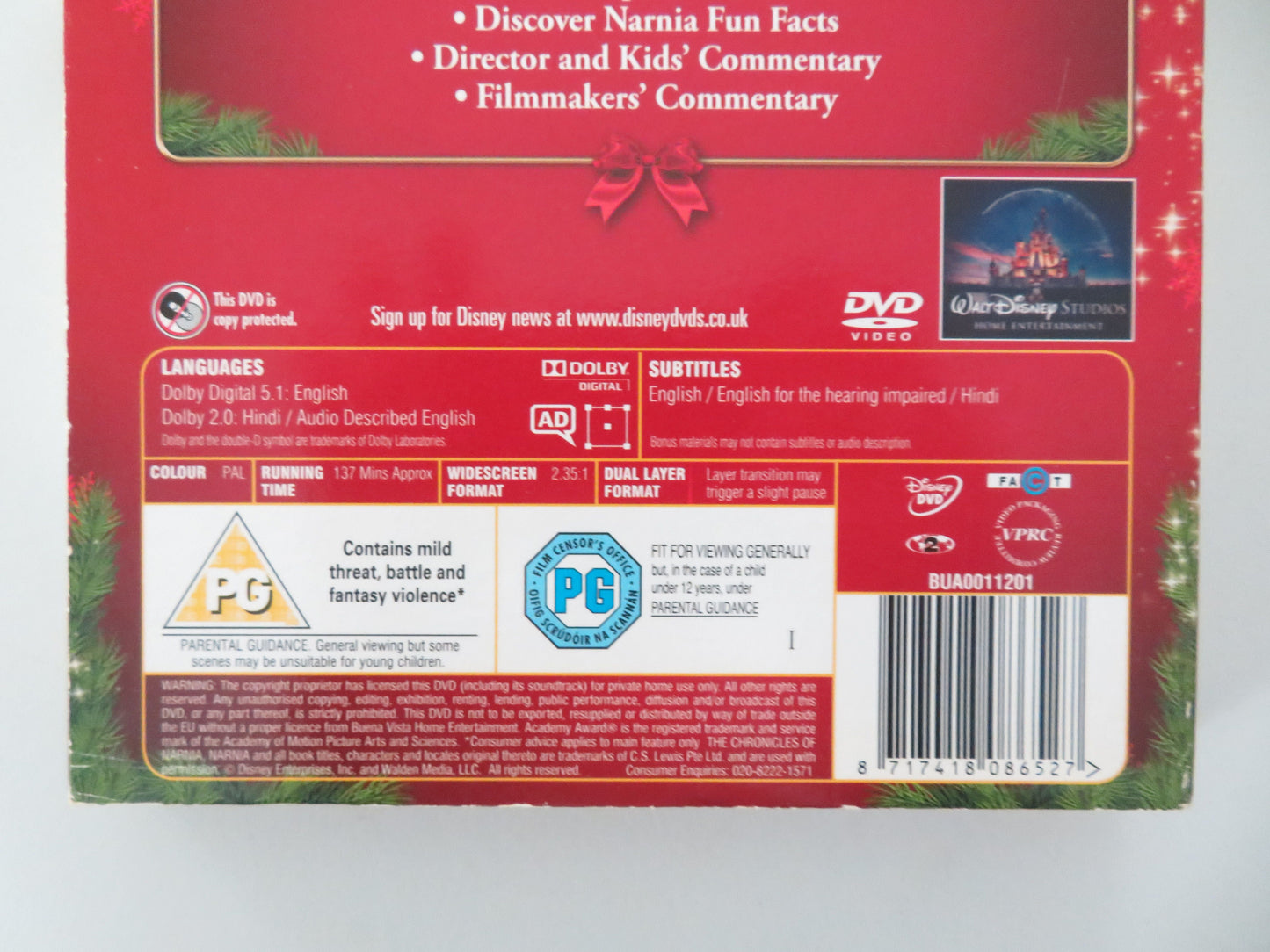The Chronicles of Narnia: The Lion, the Witch ... B (DVD) Disney 2005 Region 2 Movie posters