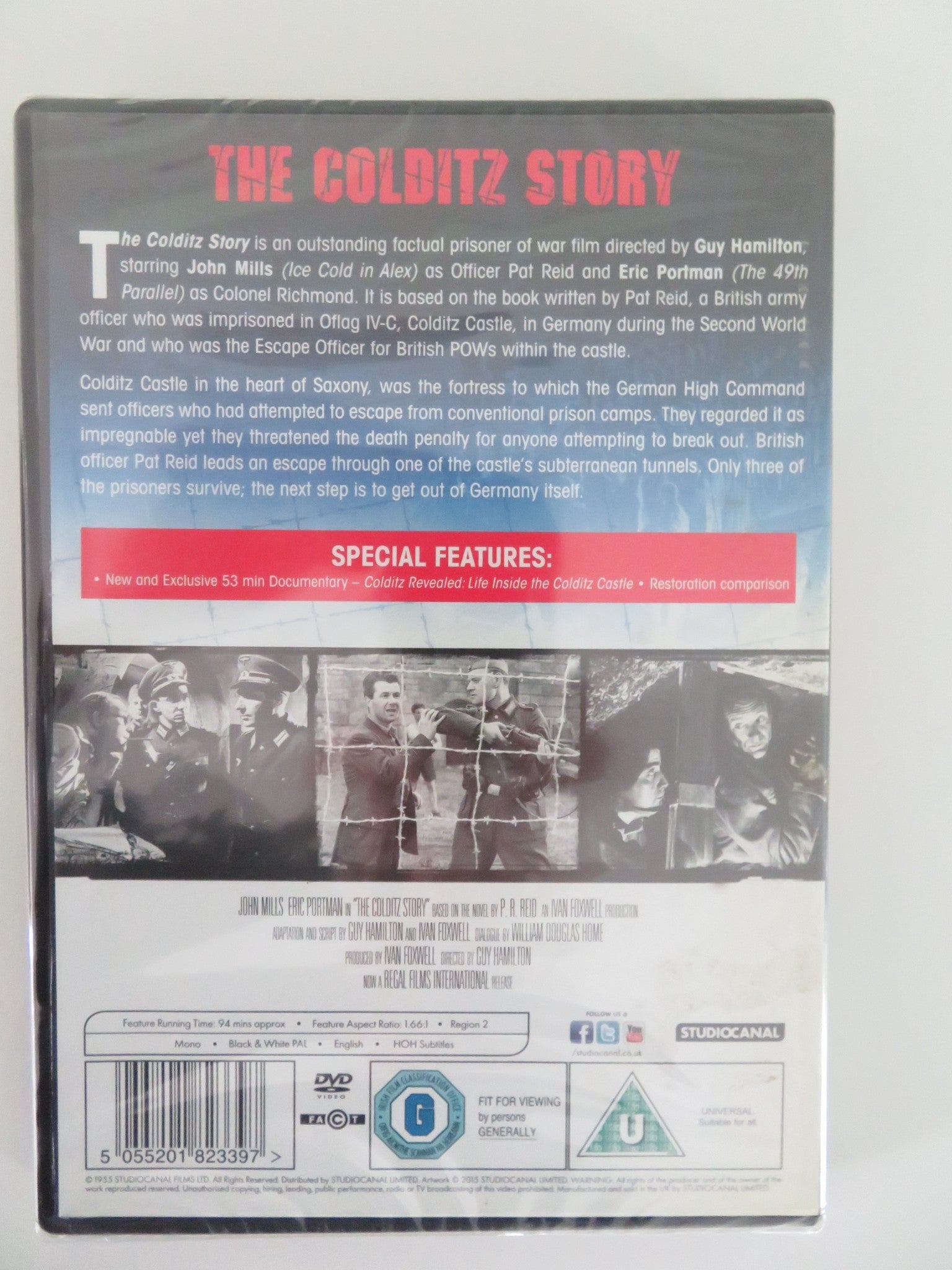 THE COLDITZ STORY (DVD) JOHN MILLS ERIC PORTMAN 1955 REGION 2 Movie posters