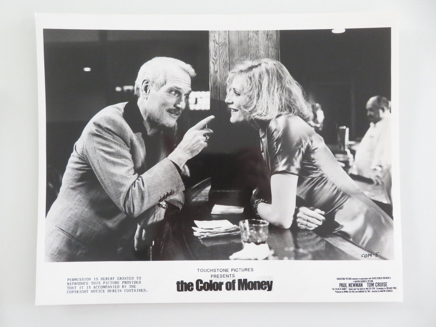 The Color of Money - A Movie Still Photo Lot Of 7 Tom Cruise Paul Newman 1986 Movie posters