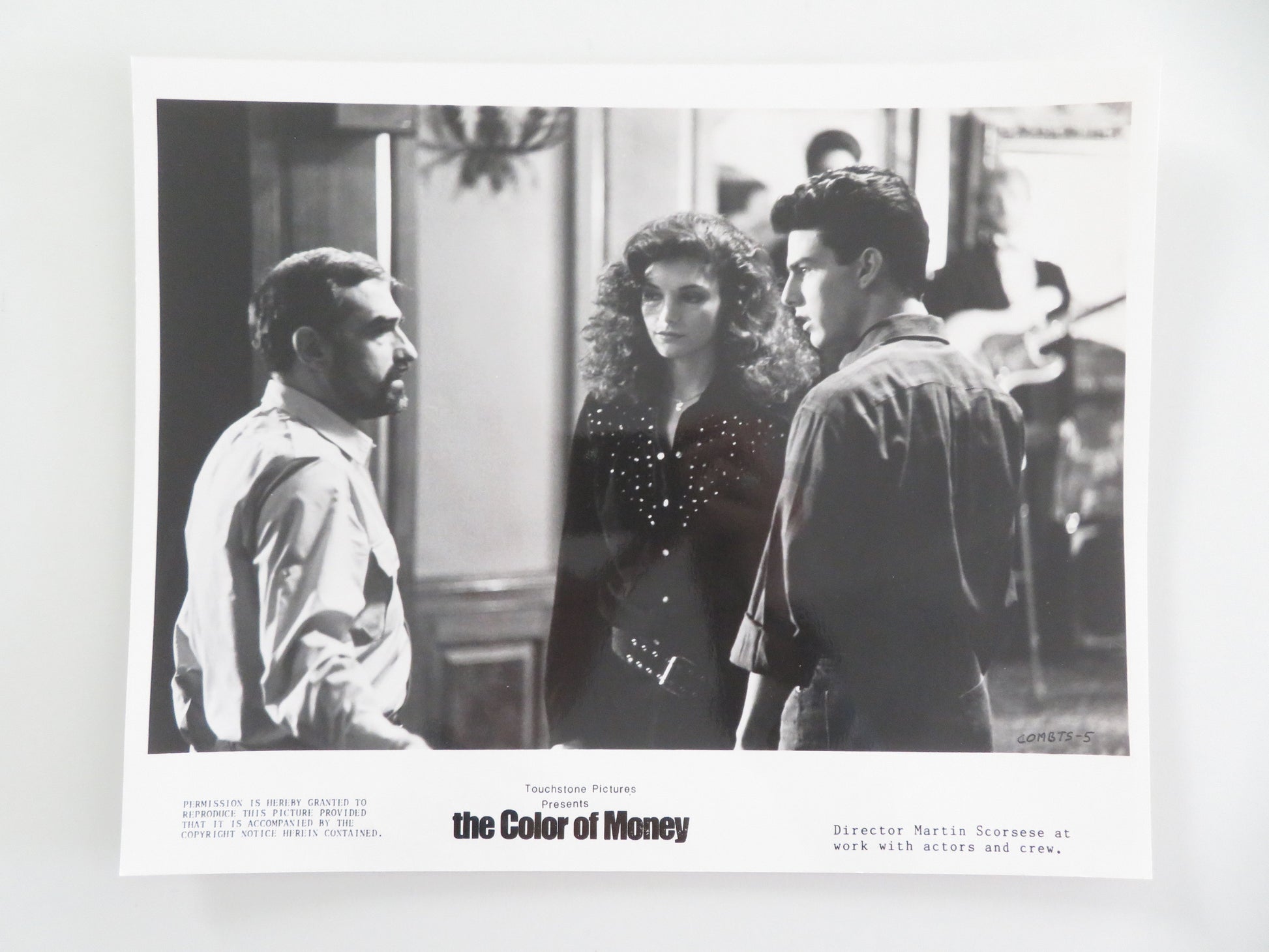The Color of Money - A Movie Still Photo Lot Of 7 Tom Cruise Paul Newman 1986 Movie posters