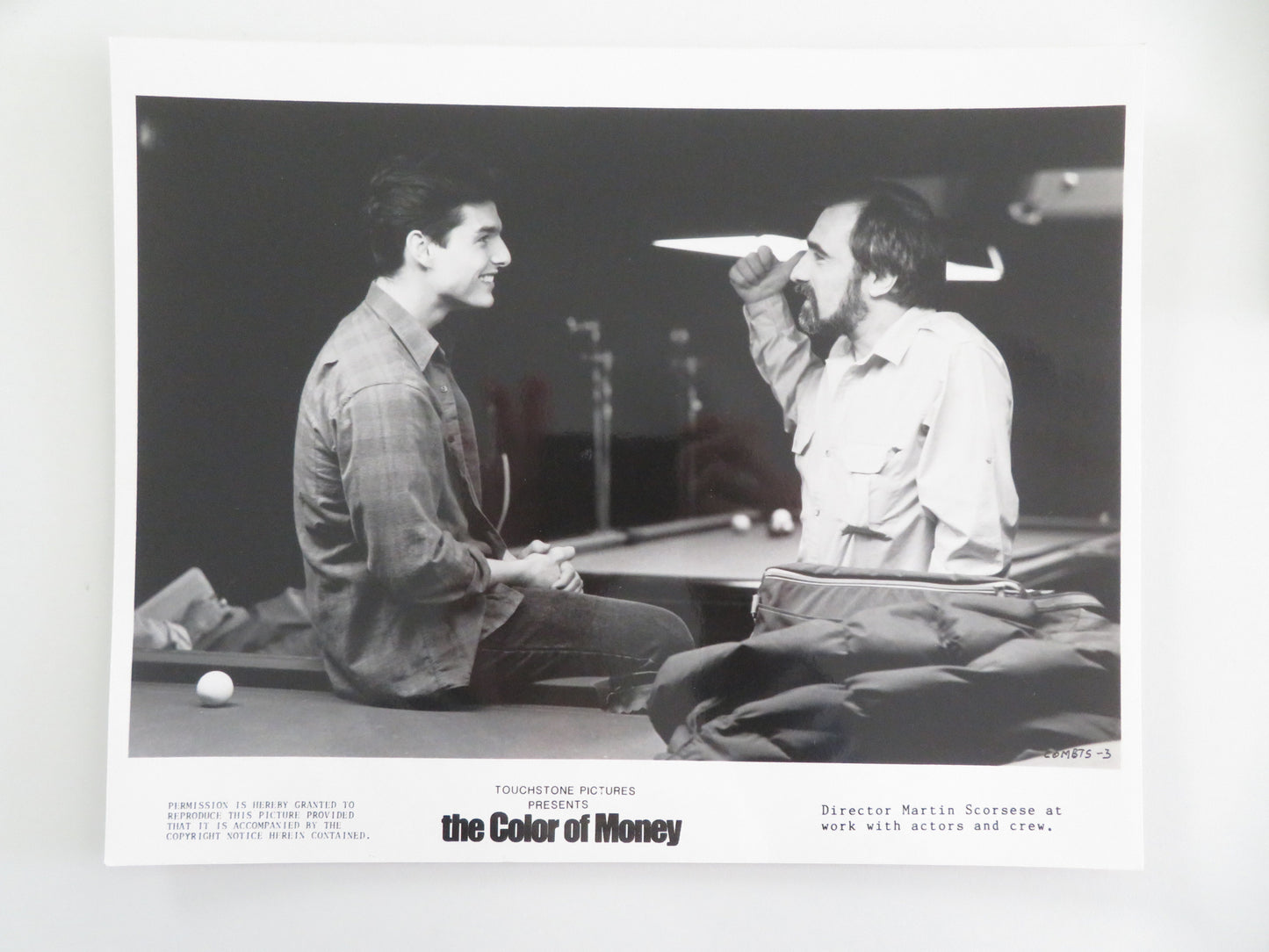 The Color of Money - A Movie Still Photo Lot Of 7 Tom Cruise Paul Newman 1986 Movie posters