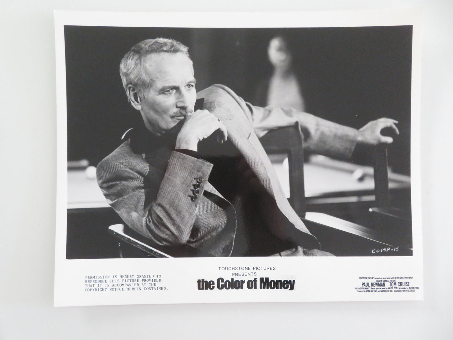 The Color of Money - A Movie Still Photo Lot Of 7 Tom Cruise Paul Newman 1986 Movie posters