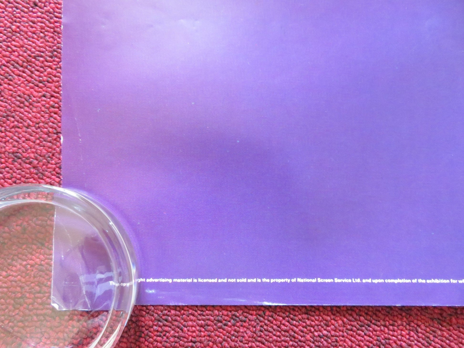 THE COLOR PURPLE UK QUAD ROLLED POSTER SPIELBERG DANNY GLOVER W. GOLDBERG 1985 Rendezvous Cinema Movie posters