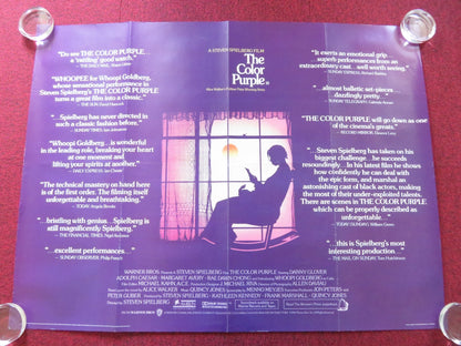 THE COLOR PURPLE UK QUAD ROLLED POSTER SPIELBERG DANNY GLOVER W. GOLDBERG 1985 Rendezvous Cinema Movie posters
