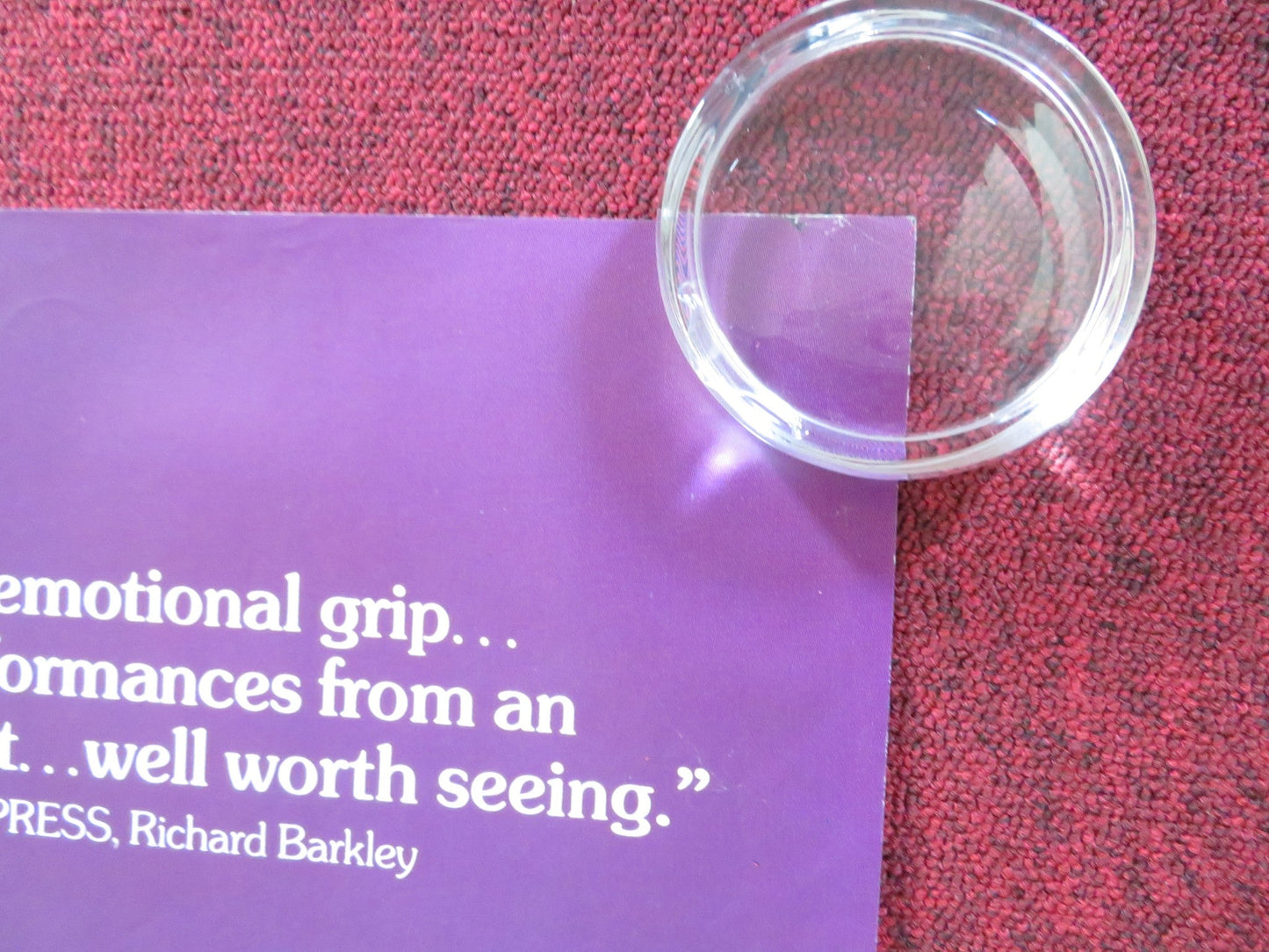 THE COLOR PURPLE UK QUAD ROLLED POSTER SPIELBERG DANNY GLOVER W. GOLDBERG 1985 Rendezvous Cinema Movie posters