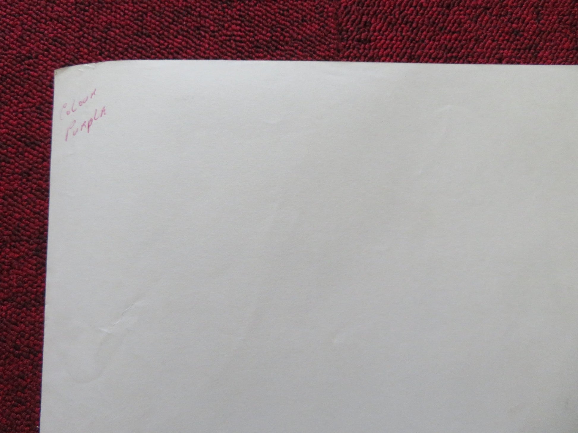 THE COLOR PURPLE UK QUAD ROLLED POSTER SPIELBERG DANNY GLOVER W. GOLDBERG 1985 Rendezvous Cinema Movie posters