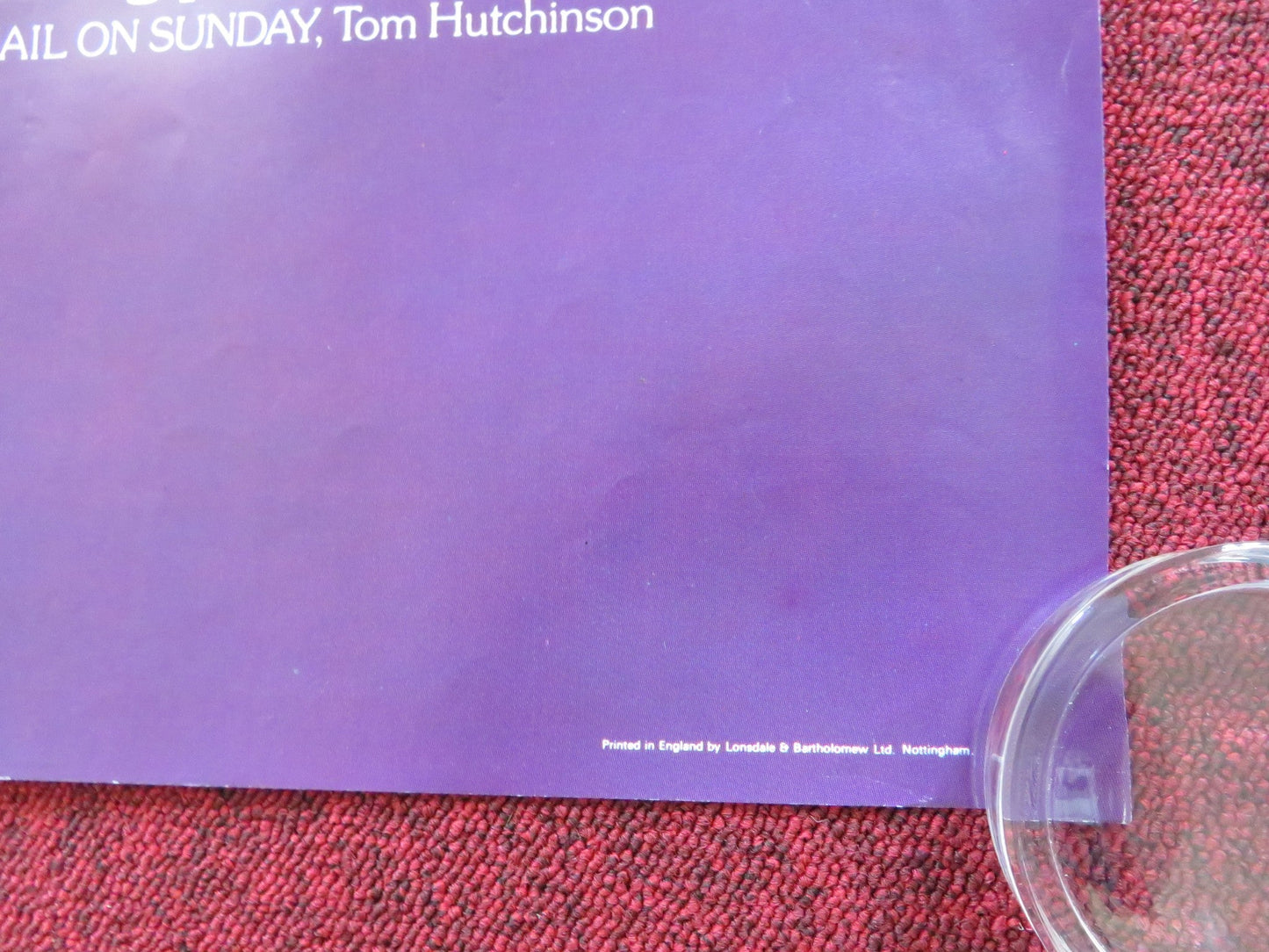 THE COLOR PURPLE UK QUAD ROLLED POSTER SPIELBERG DANNY GLOVER W. GOLDBERG 1985 Rendezvous Cinema Movie posters