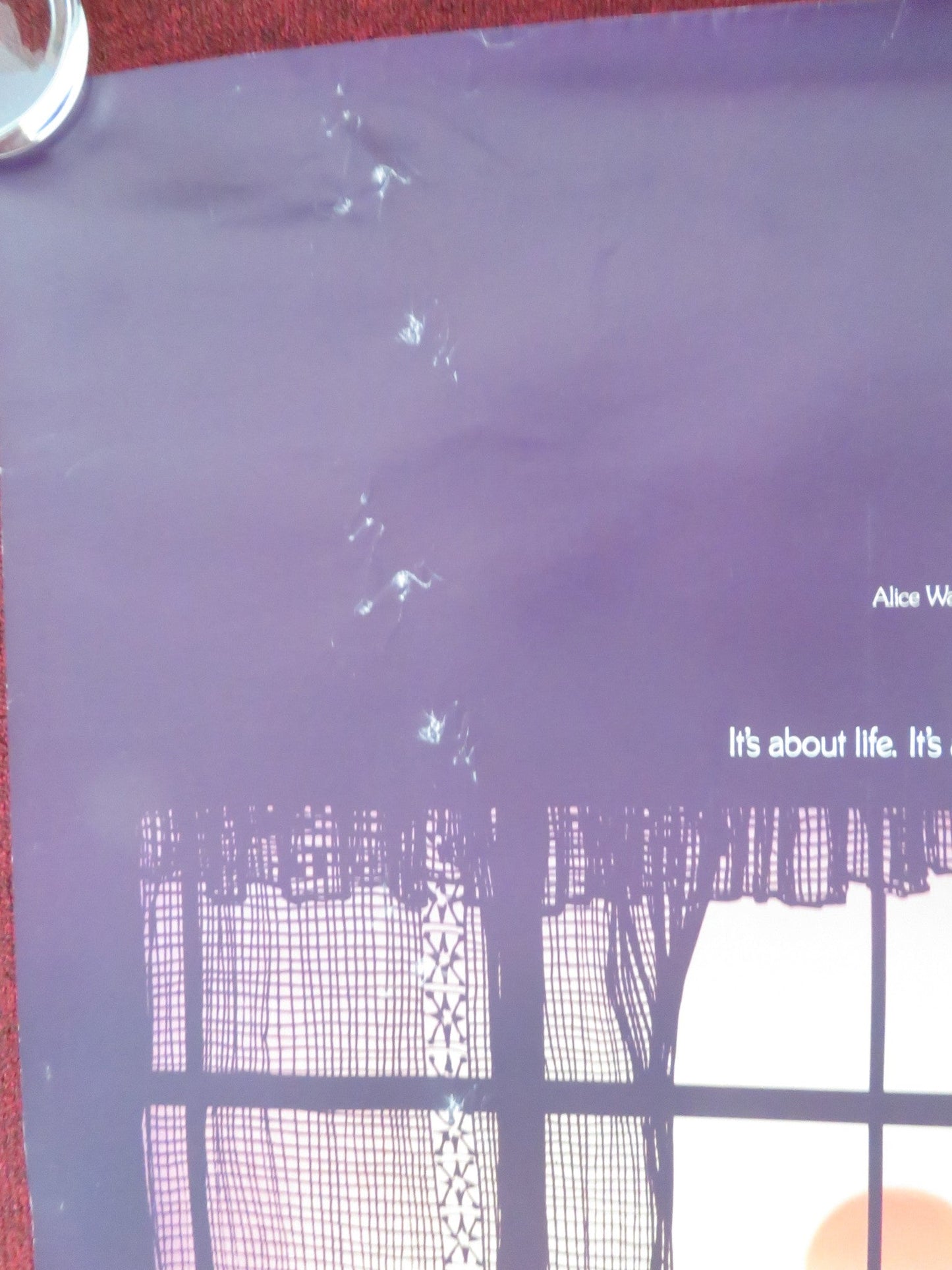 THE COLOR PURPLE US ONE SHEET ROLLED POSTER WHOOPI GOLDBERG DANNY GLOVER 1985 Movie posters