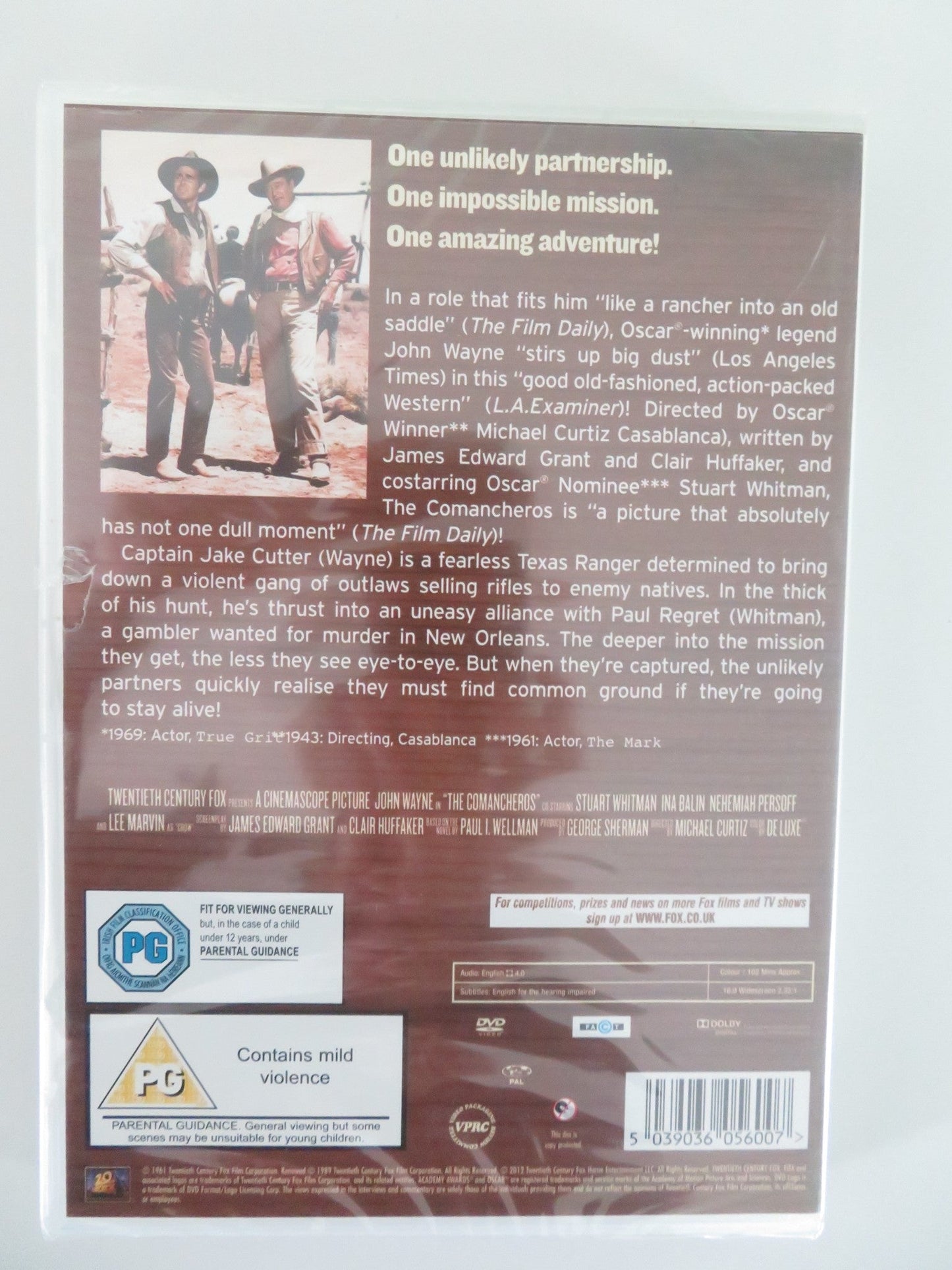 THE COMANCHEROS (DVD) JOHN WAYNE STUART WHITMAN 1961 REGION 2 Movie posters