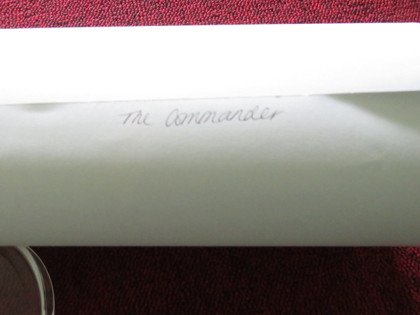 THE COMMANDER / COMANDANTE UK QUAD ROLLED POSTER PIERFRANCESCO FAVINO 2023 Rendezvous Cinema Movie posters