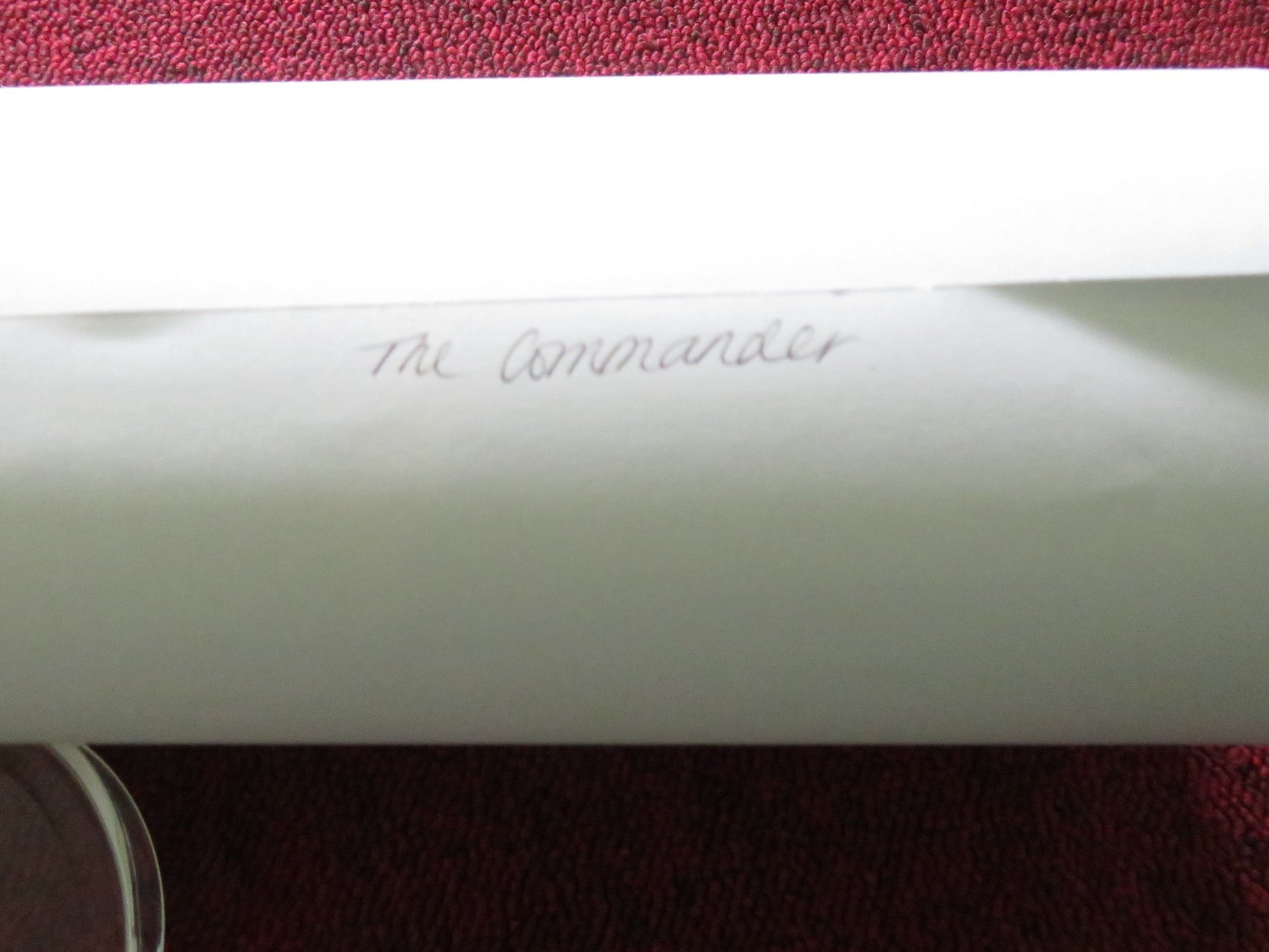 THE COMMANDER / COMANDANTE UK QUAD ROLLED POSTER PIERFRANCESCO FAVINO 2023 Rendezvous Cinema Movie posters