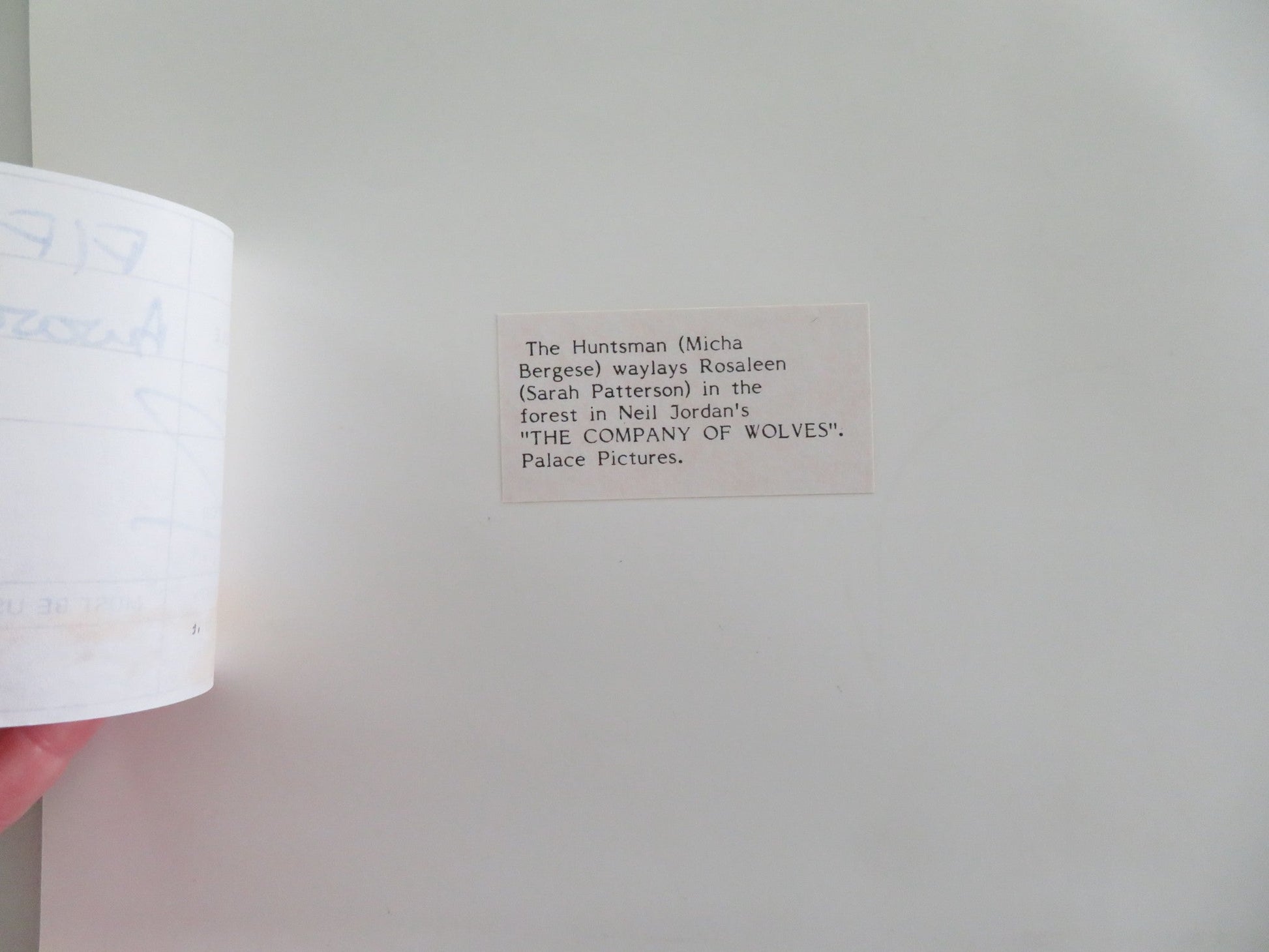 THE COMPANY OF WOLVES MOVIE STILL PHOTO MICHA BERGESE SARAH PATTERSON 1984 Movie posters