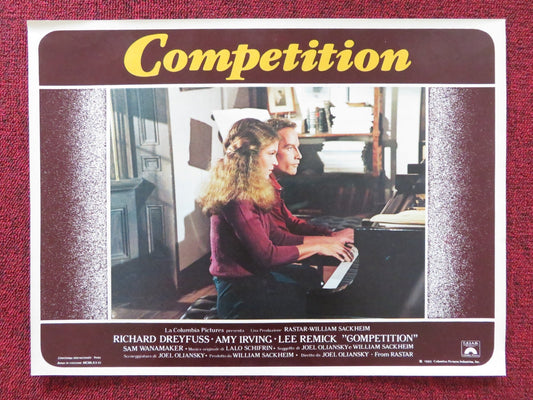 THE COMPETITION - B ITALIAN FOTOBUSTA POSTER RICHARD DREYFUSS AMY IRVING 1980 Rendezvous Cinema Movie posters