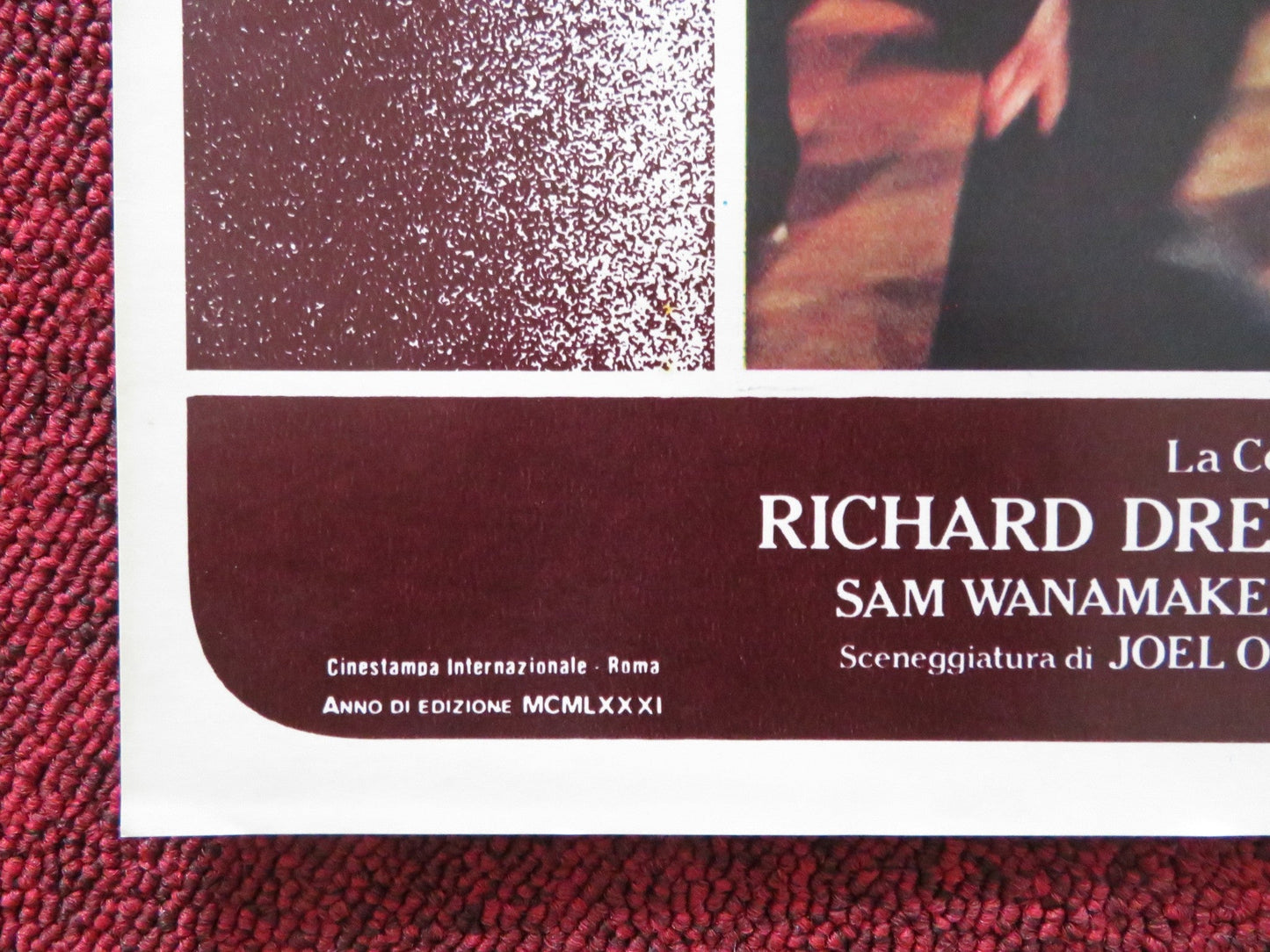 THE COMPETITION - D ITALIAN FOTOBUSTA POSTER RICHARD DREYFUSS AMY IRVING 1980 Rendezvous Cinema Movie posters