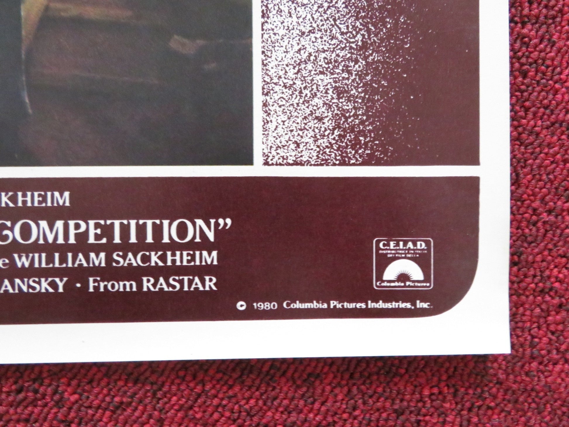 THE COMPETITION - D ITALIAN FOTOBUSTA POSTER RICHARD DREYFUSS AMY IRVING 1980 Rendezvous Cinema Movie posters