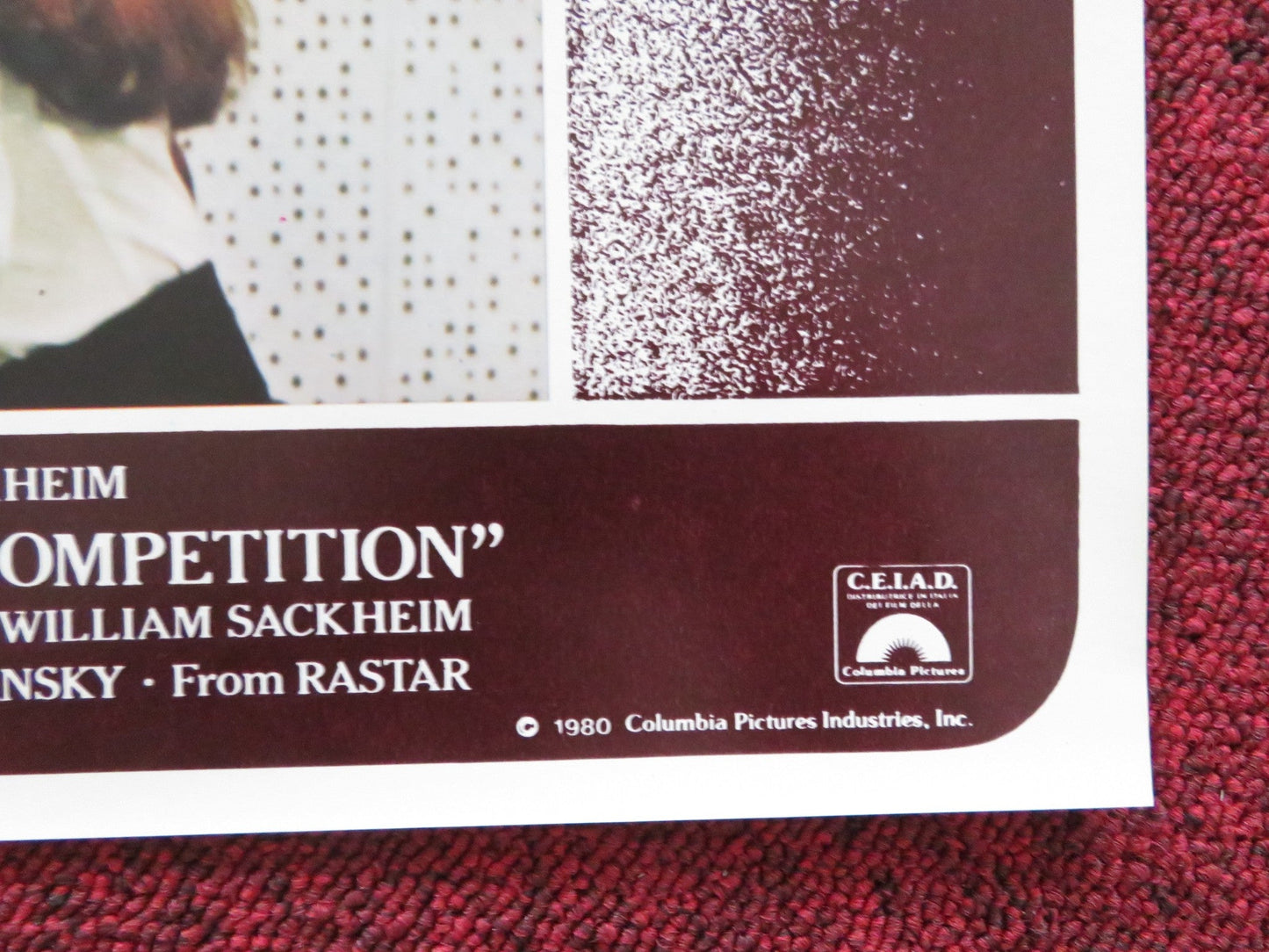 THE COMPETITION - F ITALIAN FOTOBUSTA POSTER RICHARD DREYFUSS AMY IRVING 1980 Rendezvous Cinema Movie posters