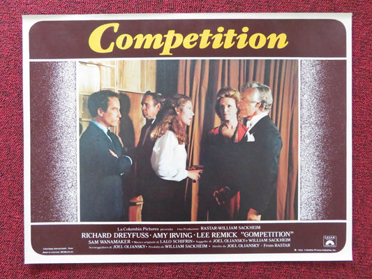 THE COMPETITION - G ITALIAN FOTOBUSTA POSTER RICHARD DREYFUSS AMY IRVING 1980 Rendezvous Cinema Movie posters