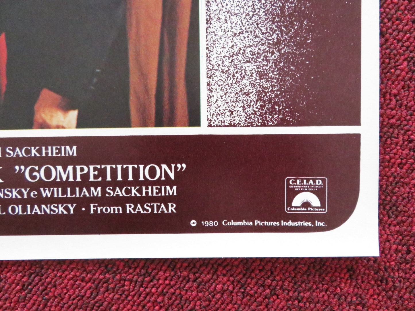 THE COMPETITION - G ITALIAN FOTOBUSTA POSTER RICHARD DREYFUSS AMY IRVING 1980 Rendezvous Cinema Movie posters