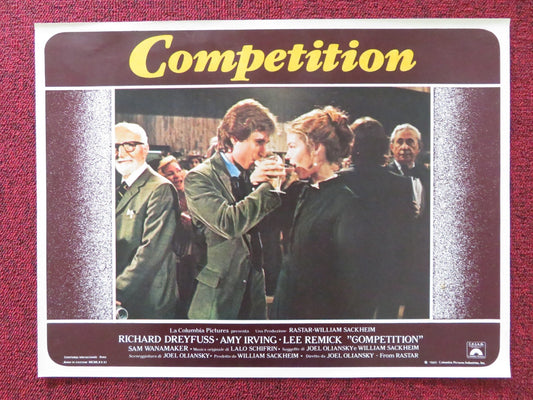 THE COMPETITION - H ITALIAN FOTOBUSTA POSTER RICHARD DREYFUSS AMY IRVING 1980 Rendezvous Cinema Movie posters
