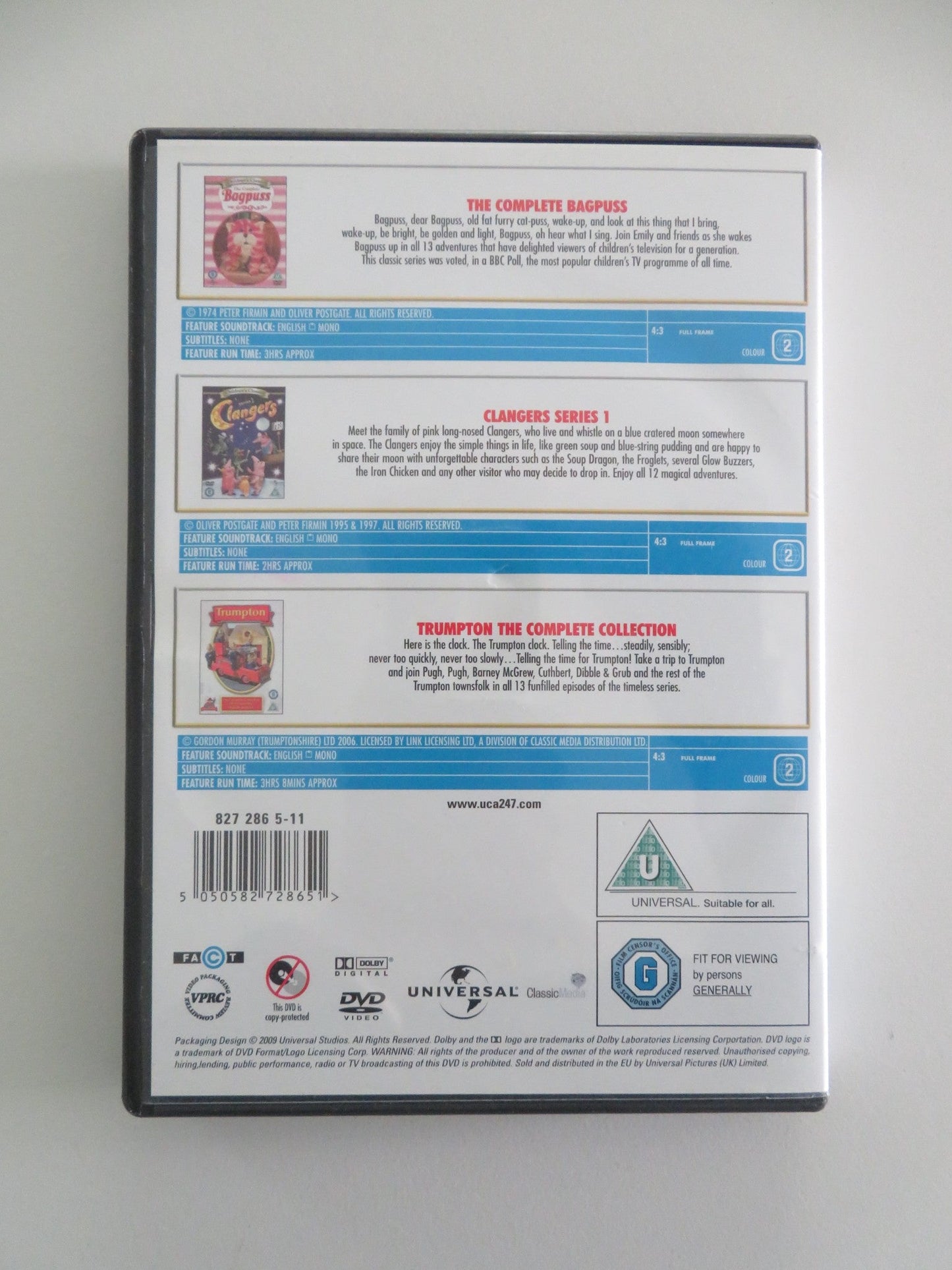 The Complete Bagpuss, Clangers series 1, and Trumpton Complete... (DVD) Region 2 Movie posters