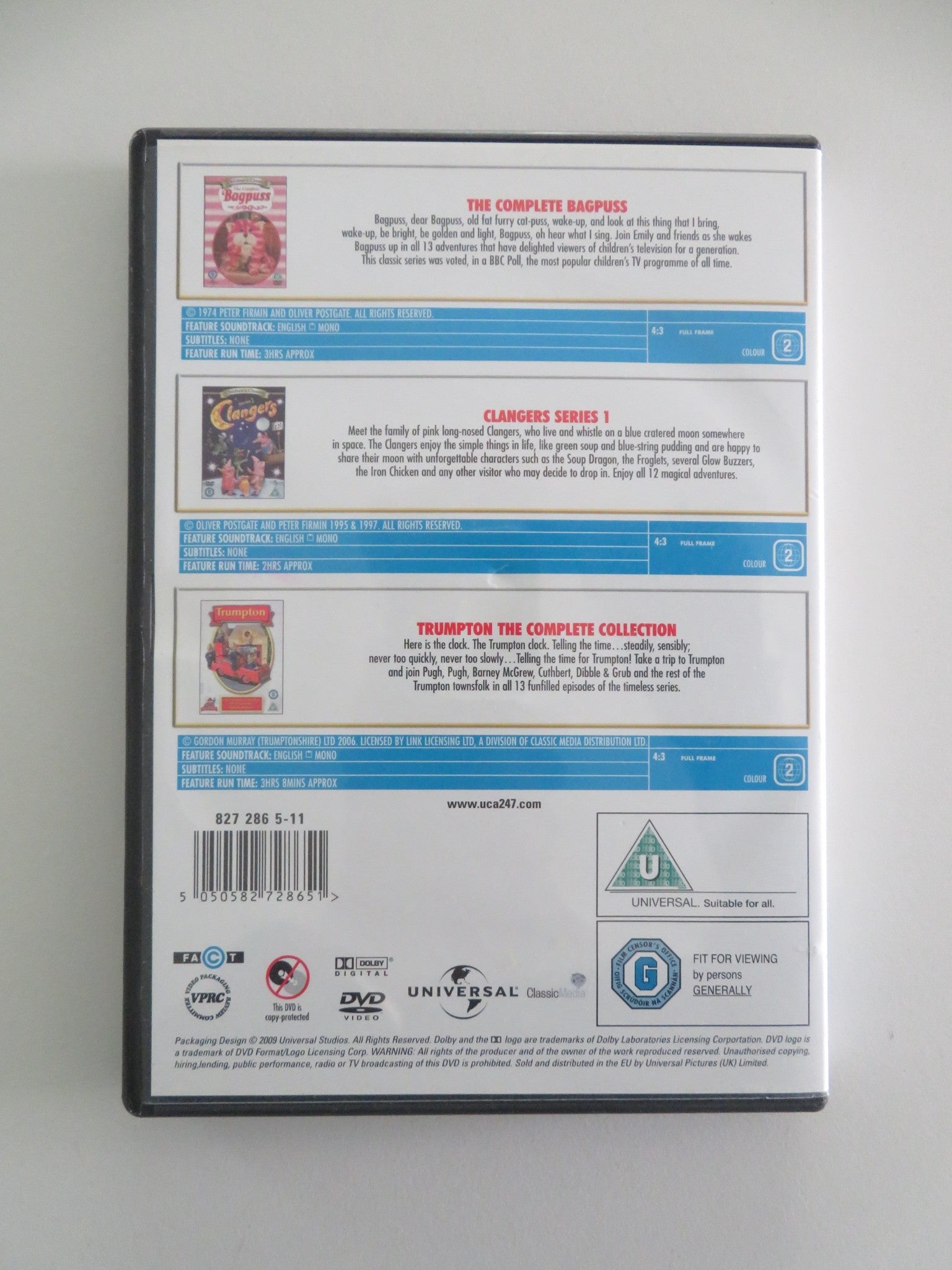 The Complete Bagpuss, Clangers series 1, and Trumpton Complete... (DVD) Region 2 Movie posters
