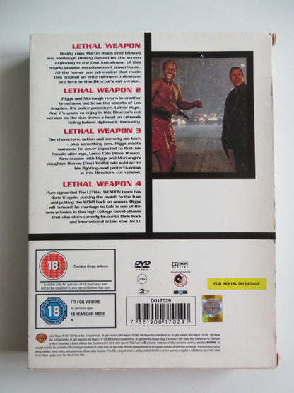 THE COMPLETE LETHAL WEAPON COLLECTION - 4 DISC (DVD) GIBSON GLOVER 1987 REGION 2 Movie posters