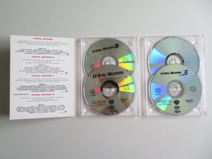 THE COMPLETE LETHAL WEAPON COLLECTION - 4 DISC (DVD) GIBSON GLOVER 1987 REGION 2 Movie posters