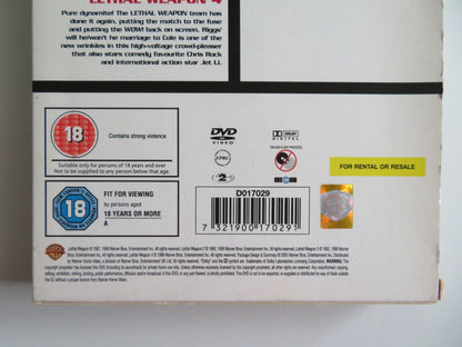 THE COMPLETE LETHAL WEAPON COLLECTION - 4 DISC (DVD) GIBSON GLOVER 1987 REGION 2 Movie posters