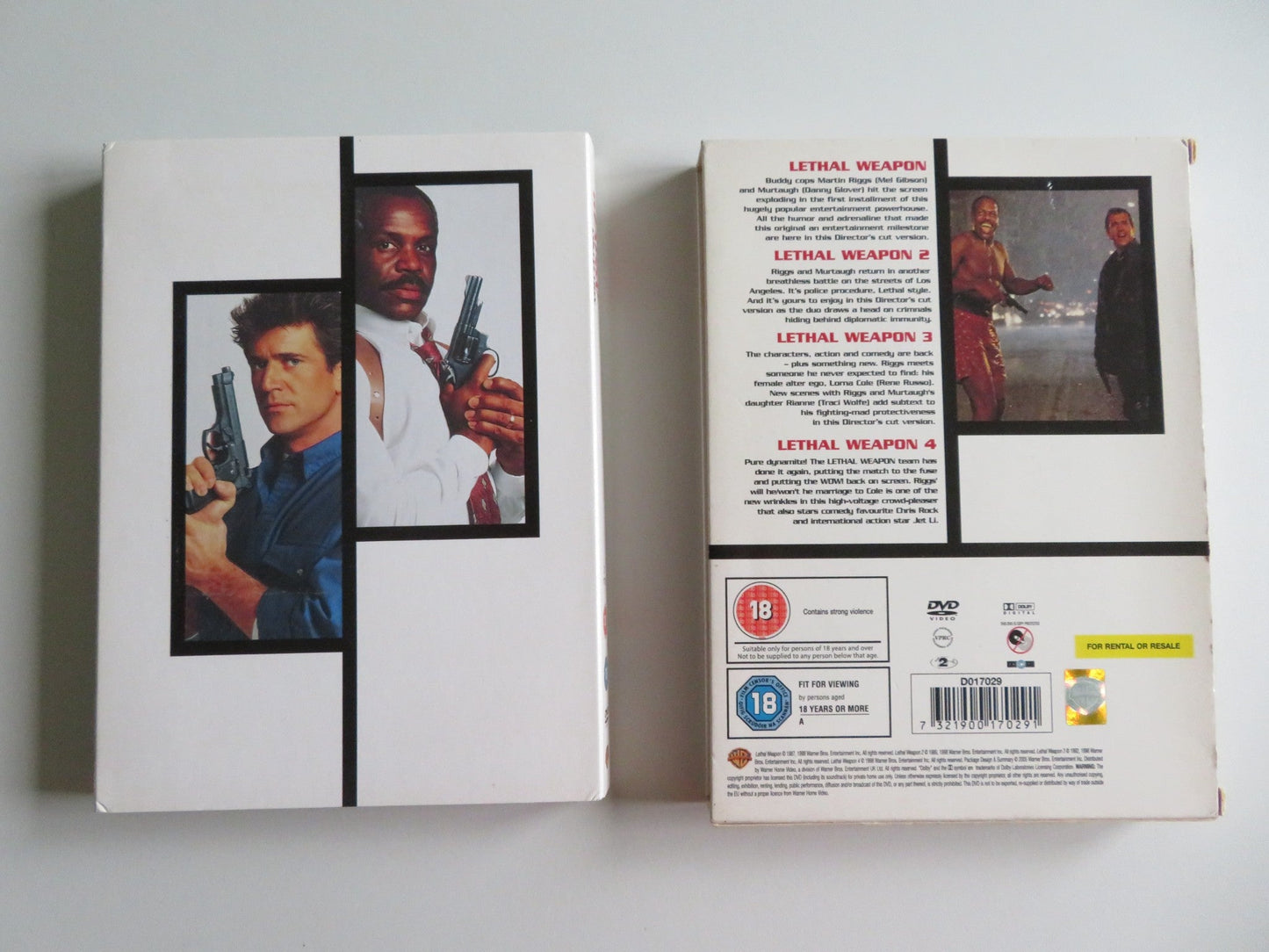 THE COMPLETE LETHAL WEAPON COLLECTION - 4 DISC (DVD) GIBSON GLOVER 1987 REGION 2 Movie posters