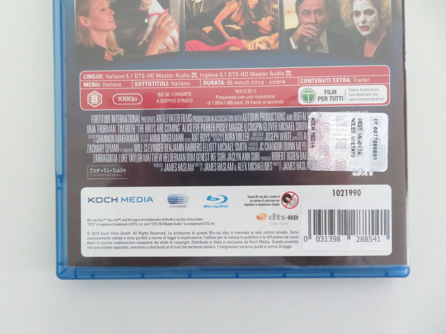 THE CON IS ON - ITALIAN (BLU - RAY) UMA THURMAN TIM ROTH 2018 REGION B Movie posters