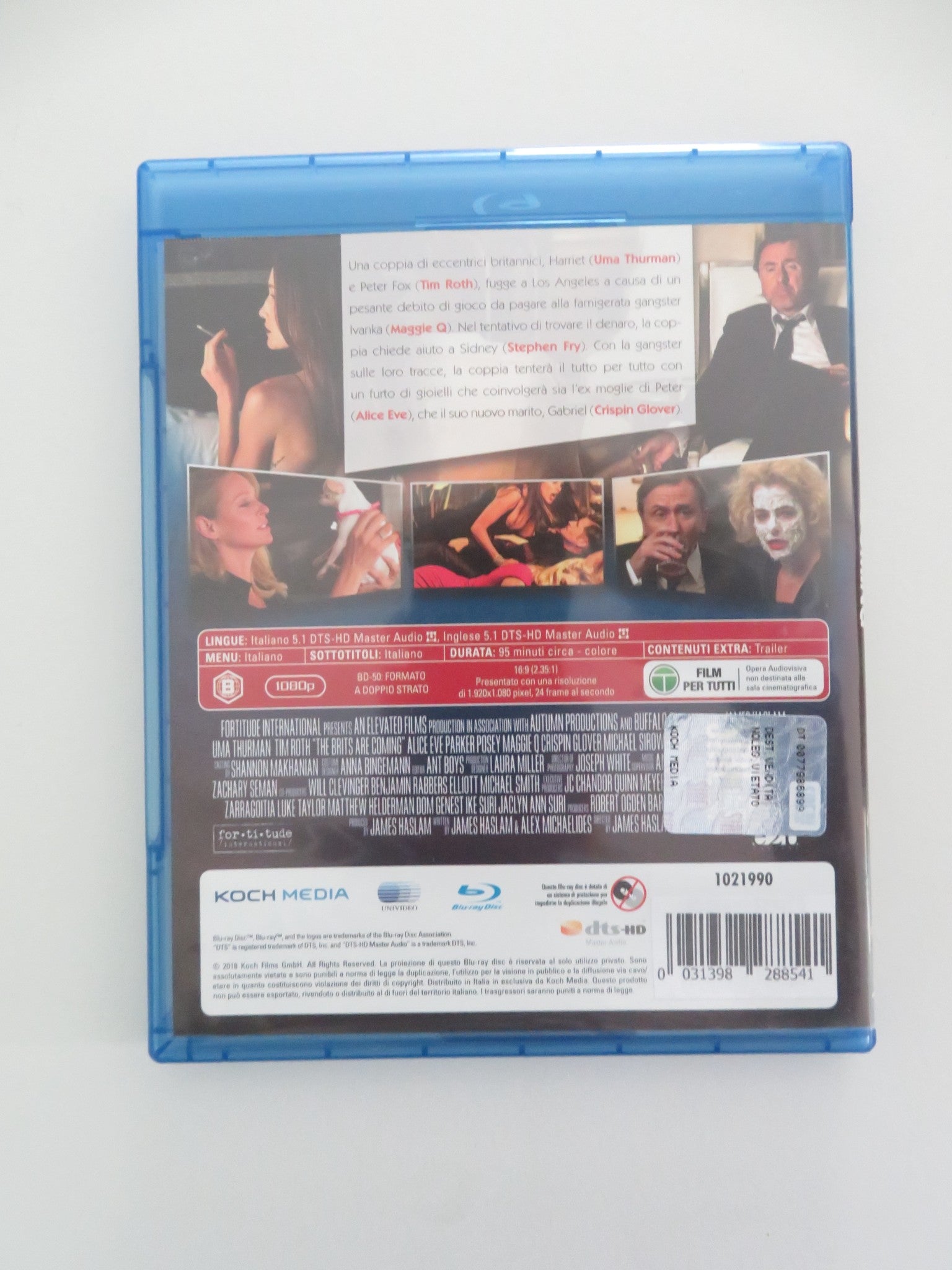 THE CON IS ON - ITALIAN (BLU - RAY) UMA THURMAN TIM ROTH 2018 REGION B Movie posters