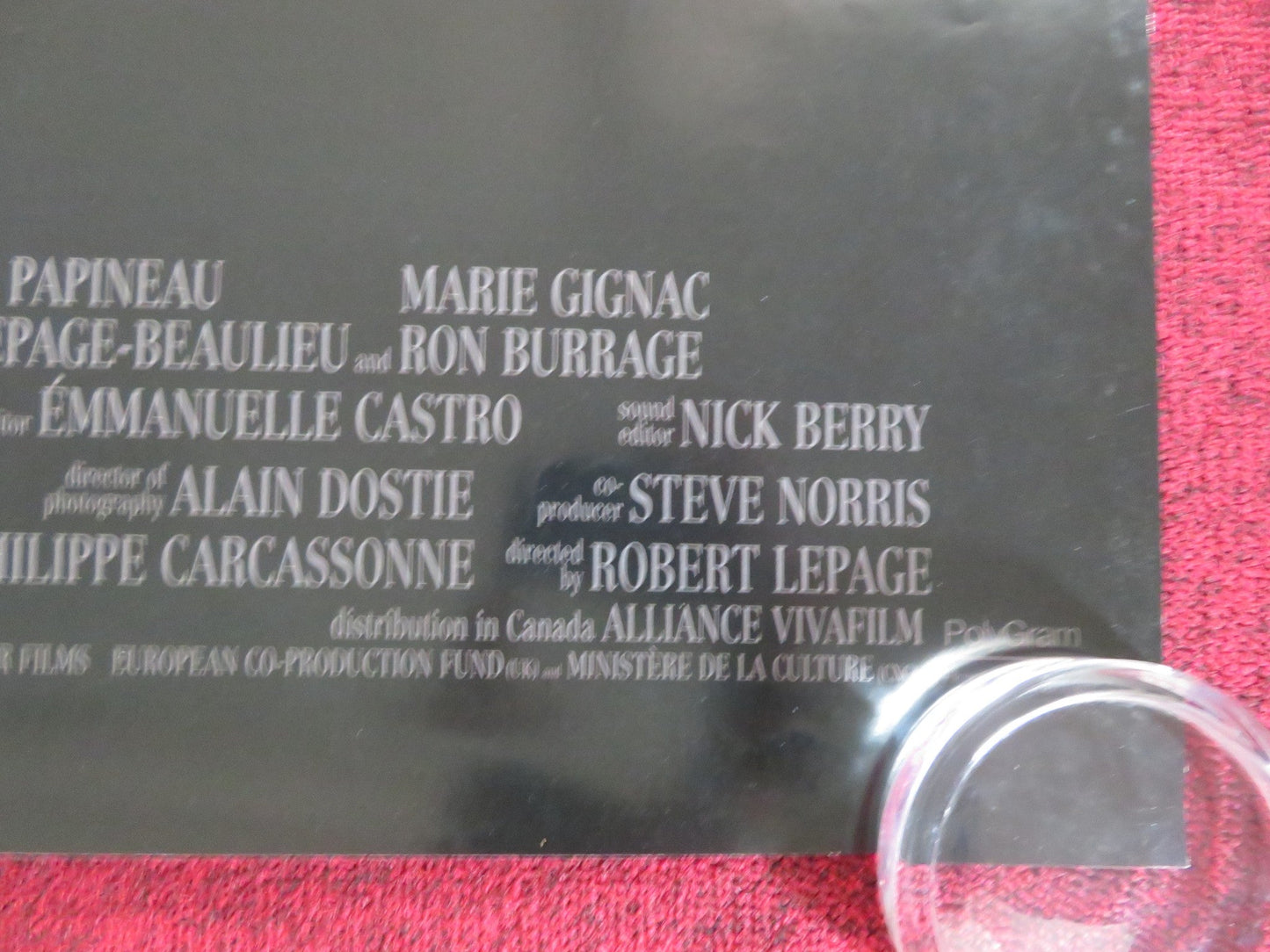 THE CONFESSIONAL US ONE SHEET ROLLED POSTER BLUTEAU SCOTT THOMAS 1995 Rendezvous Cinema Movie posters