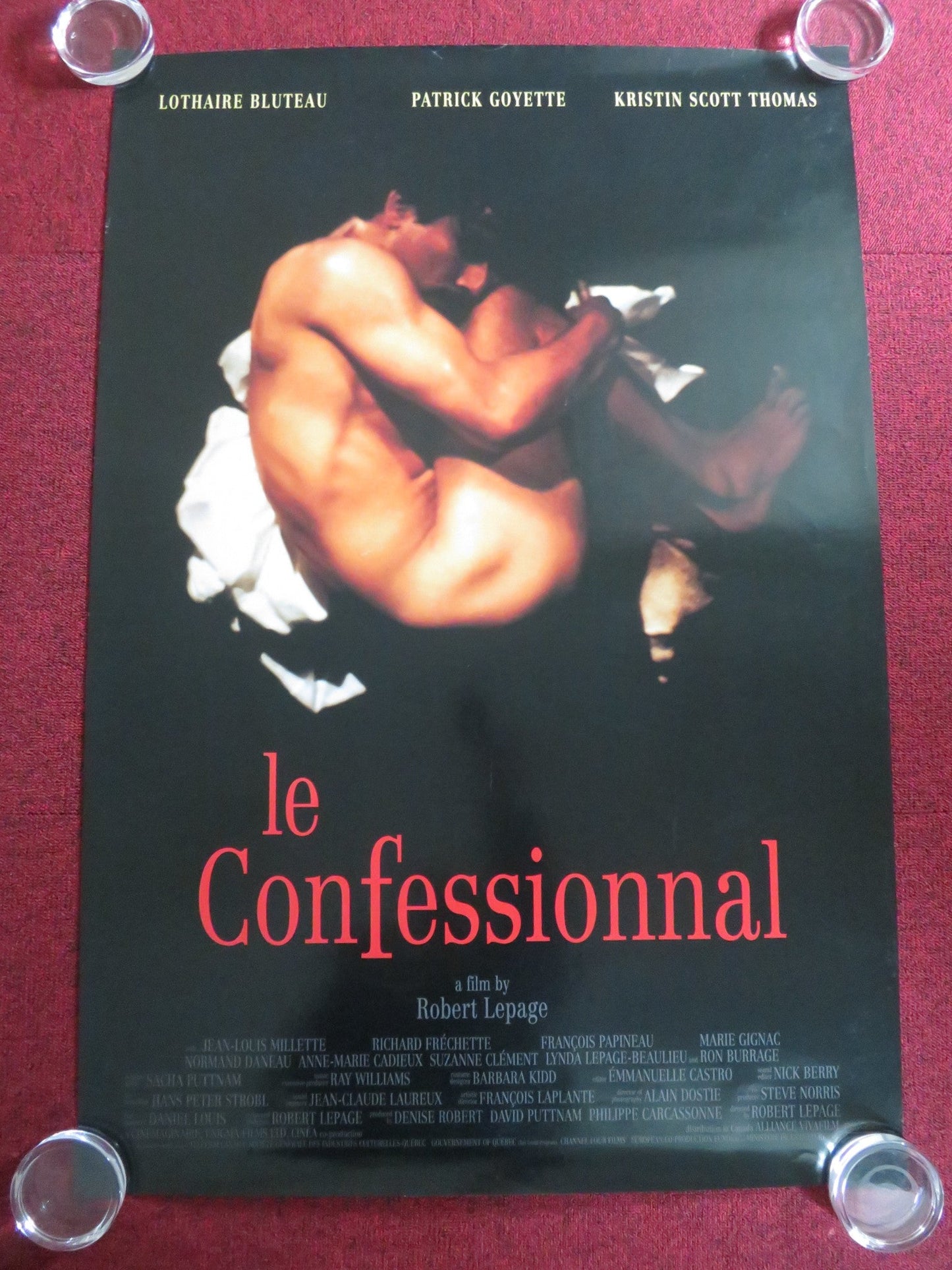 THE CONFESSIONAL US ONE SHEET ROLLED POSTER BLUTEAU SCOTT THOMAS 1995 Rendezvous Cinema Movie posters