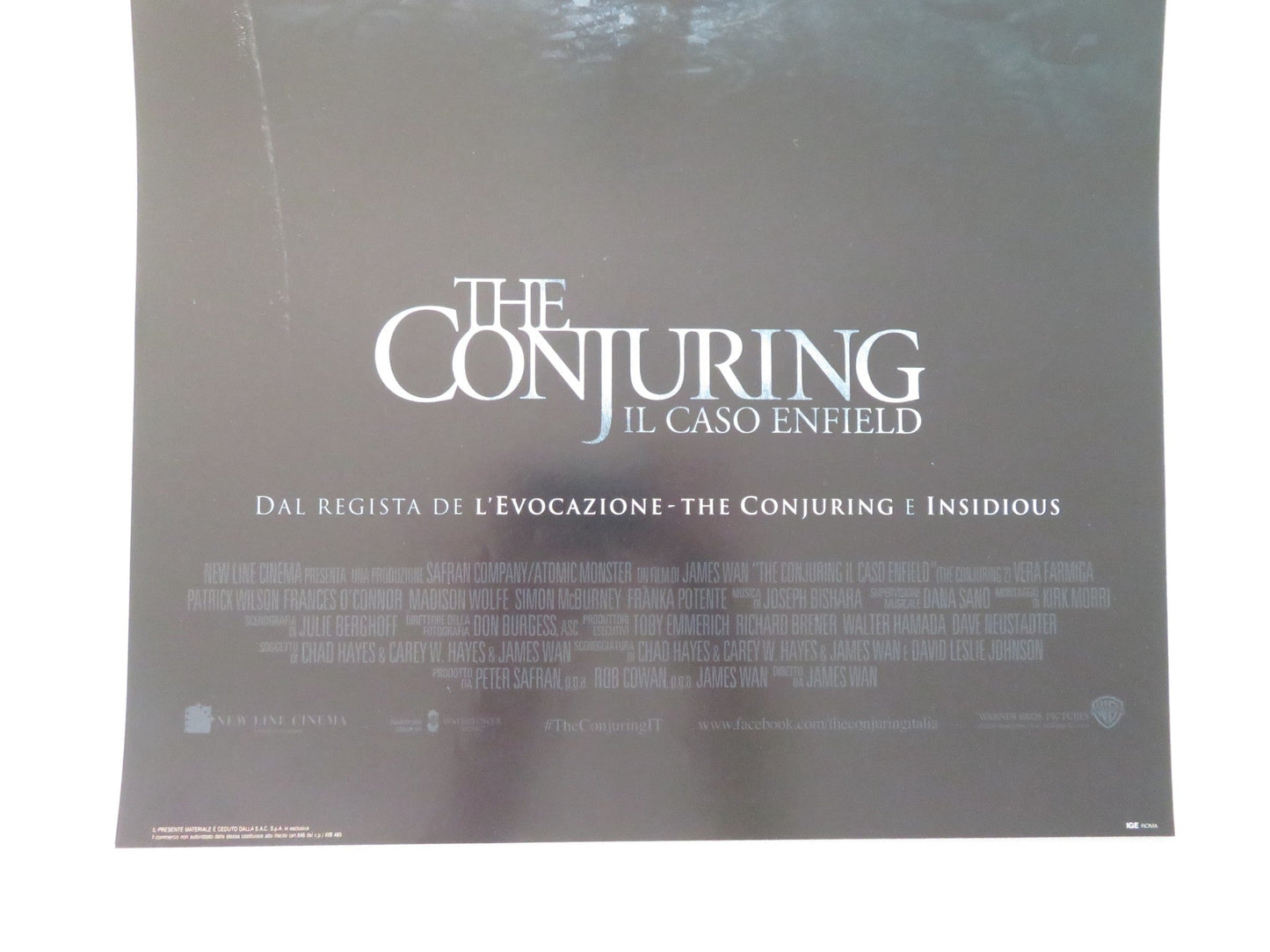 The Conjuring 2 ITALIAN LOCANDINA POSTER PATRICK WILSON VERA FARMIGA 2016 Movie posters