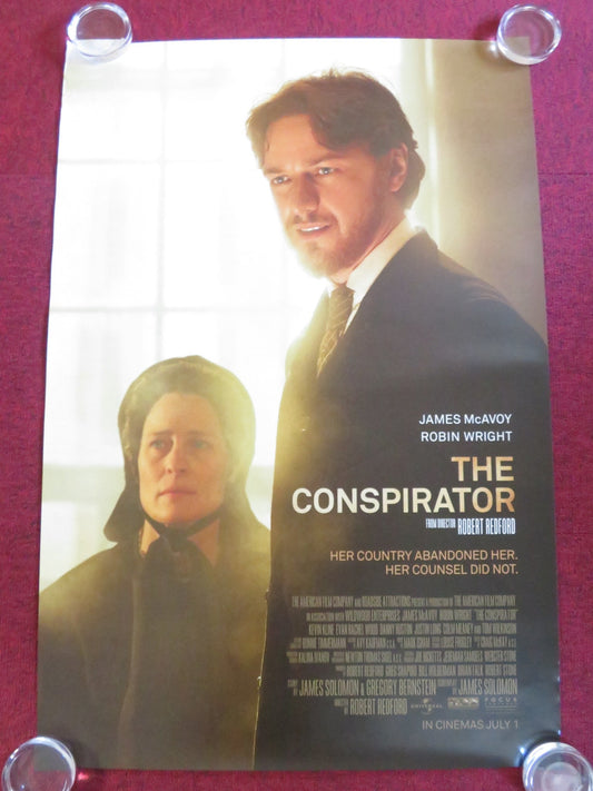 THE CONSPIRATOR US ONE SHEET ROLLED POSTER JAMES MCAVOY ROBIN WRIGHT 2010 Rendezvous Cinema Movie posters