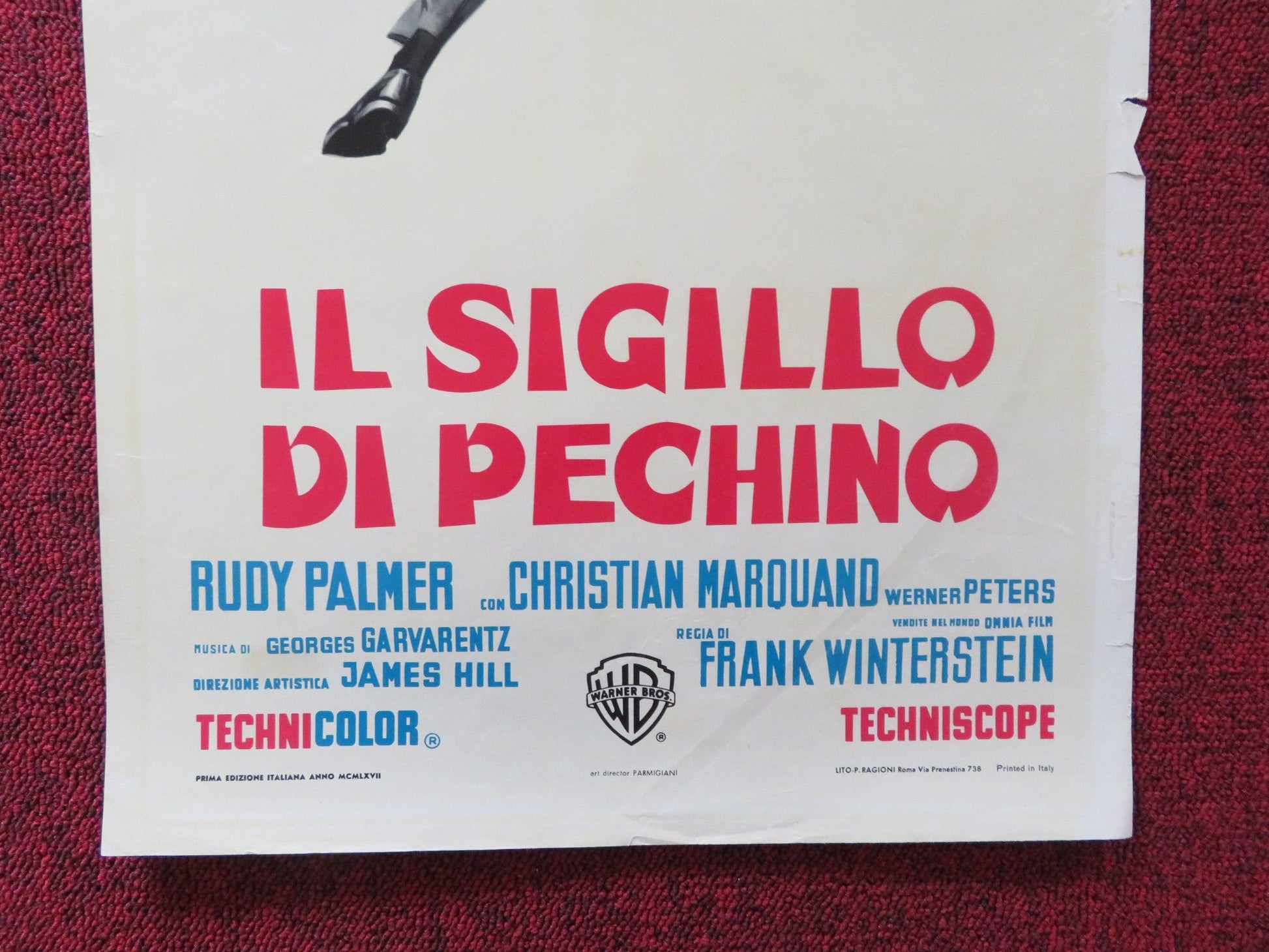 THE CORRUPT ONES ITALIAN LOCANDINA POSTER ROBERT STACK ELKE SOMMER 1967 Rendezvous Cinema Movie posters