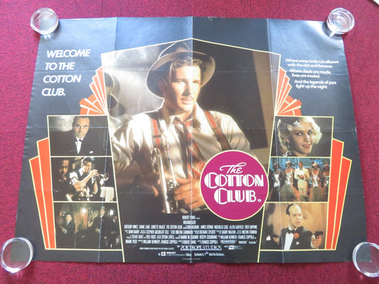 THE COTTON CLUB UK QUAD ROLLED POSTER RICHARD GERE BOB HOSKINS 1984 Rendezvous Cinema Movie posters