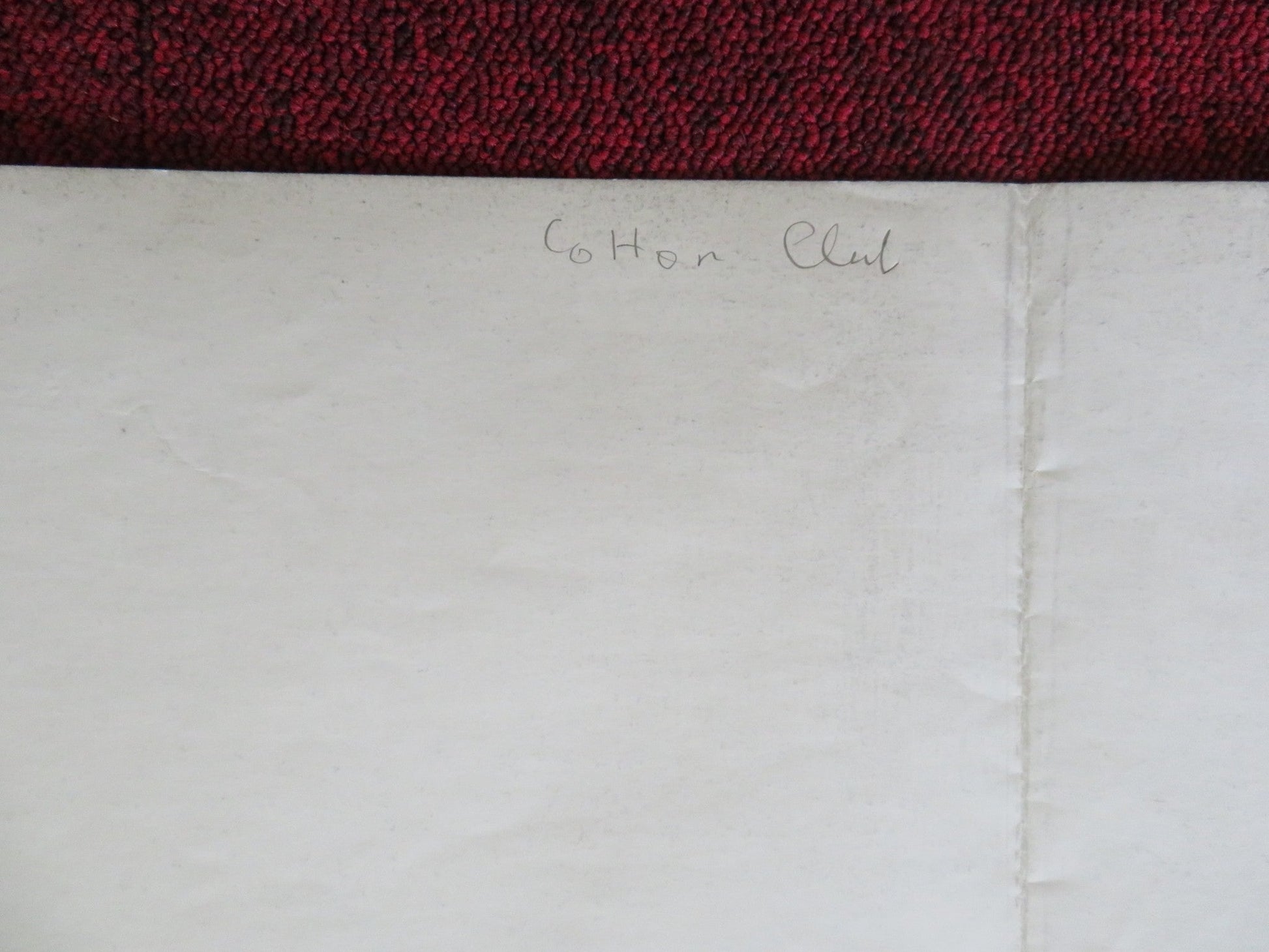 THE COTTON CLUB UK QUAD ROLLED POSTER RICHARD GERE BOB HOSKINS 1984 Rendezvous Cinema Movie posters