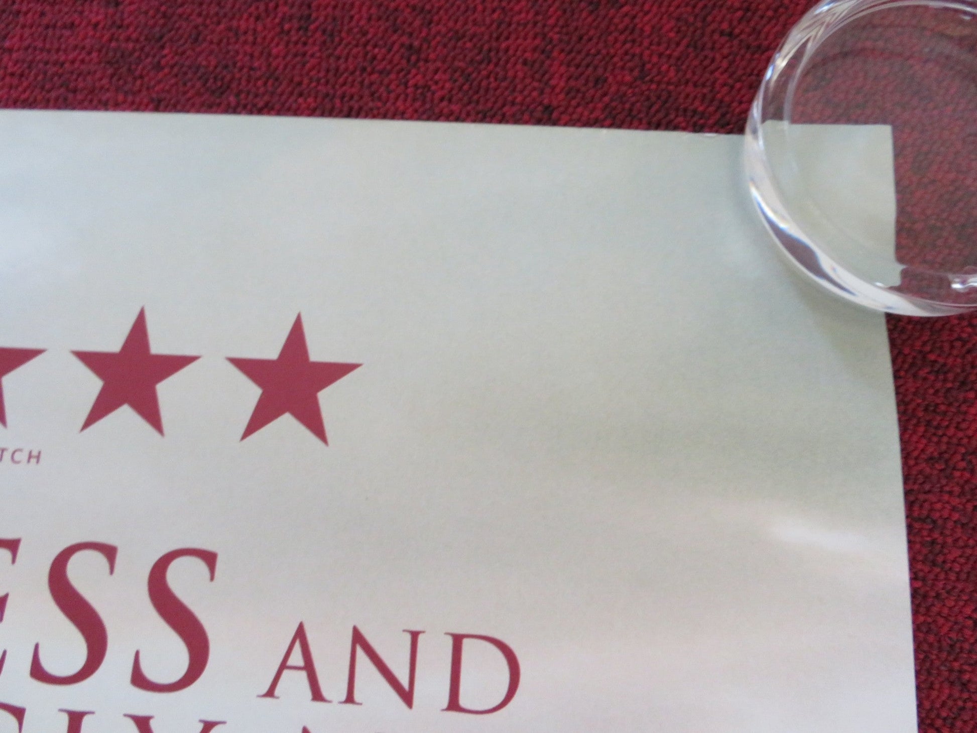 THE COUNT OF MONTE - CRISTO UK QUAD ROLLED POSTER PIERRE NINEY B. BOUILLON 2024 Rendezvous Cinema Movie posters