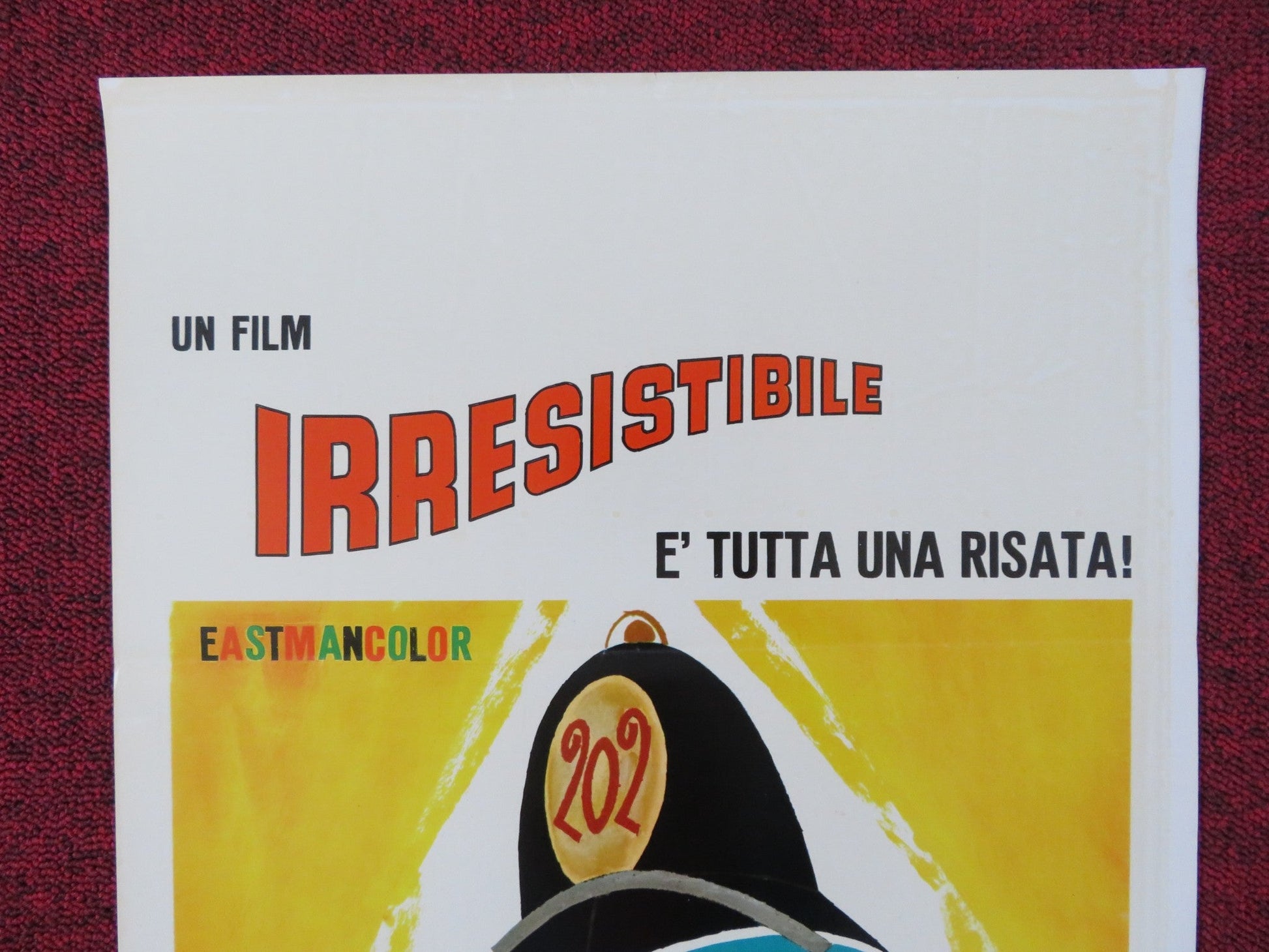 THE COUNTERFEIT CONSTABLE ITALIAN LOCANDINA POSTER ROBERT DHERY DIANA DORS 1965 Rendezvous Cinema Movie posters