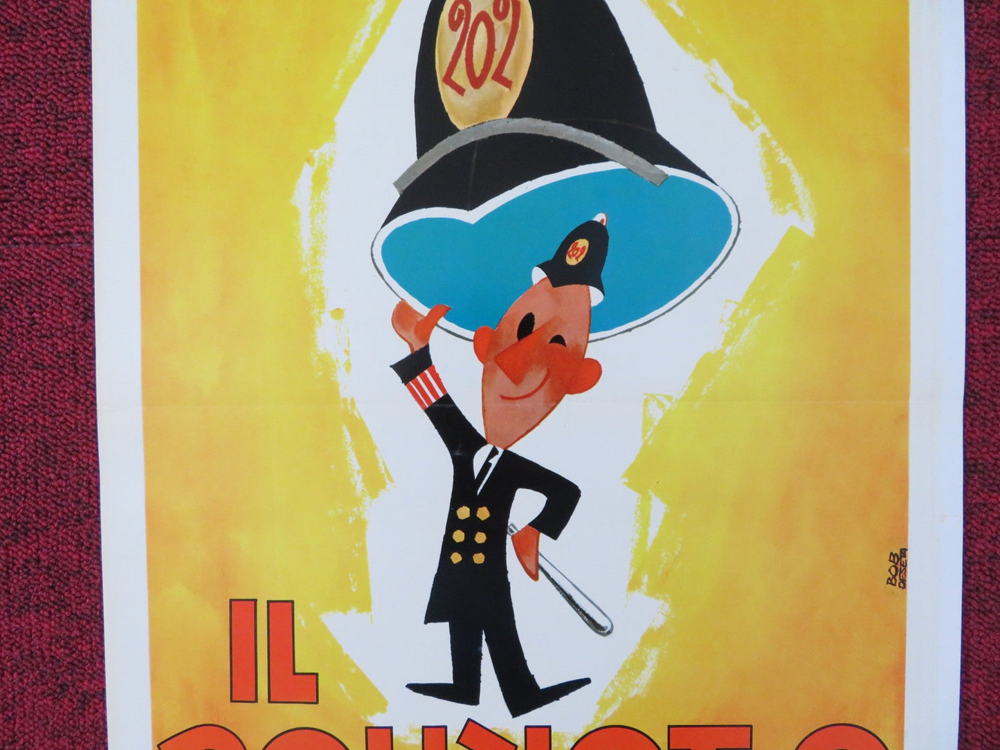 THE COUNTERFEIT CONSTABLE ITALIAN LOCANDINA POSTER ROBERT DHERY DIANA DORS 1965 Rendezvous Cinema Movie posters