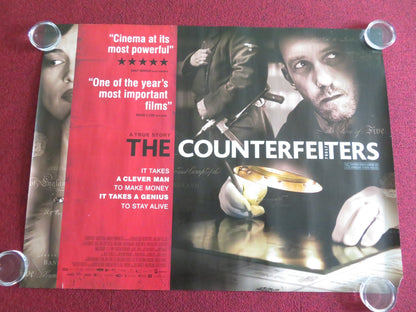 THE COUNTERFEITERS UK QUAD ROLLED POSTER KARL MARKOVICS AUGUST DIEHL 2007 Movie posters
