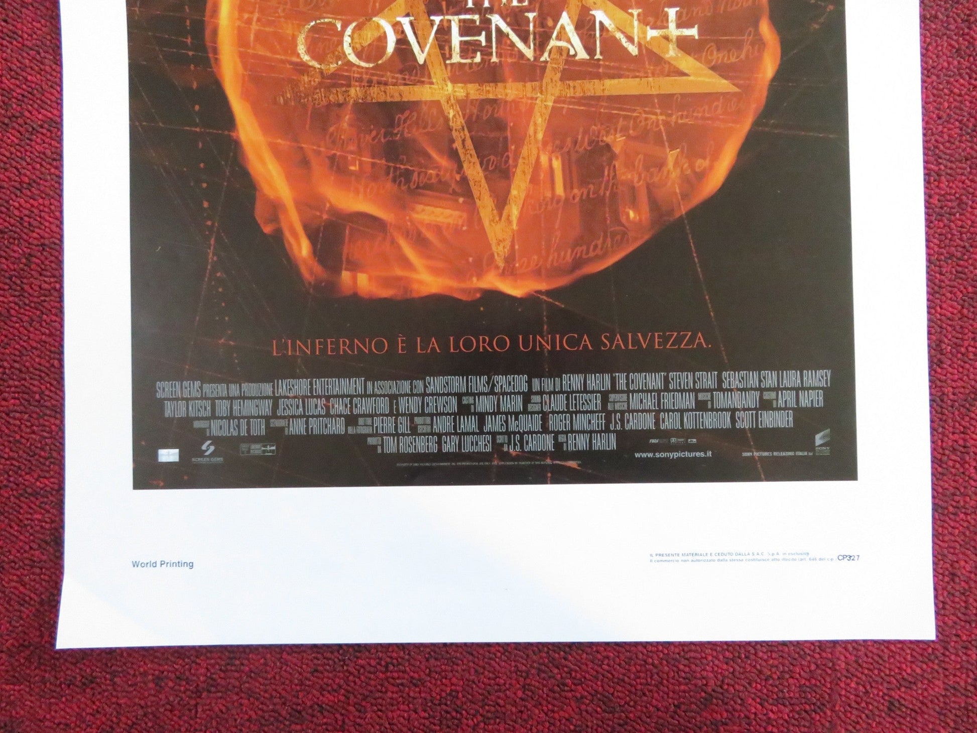 THE COVENANT ITALIAN LOCANDINA POSTER STEVEN STRAIT LAURA RAMSEY 2006 Rendezvous Cinema Movie posters